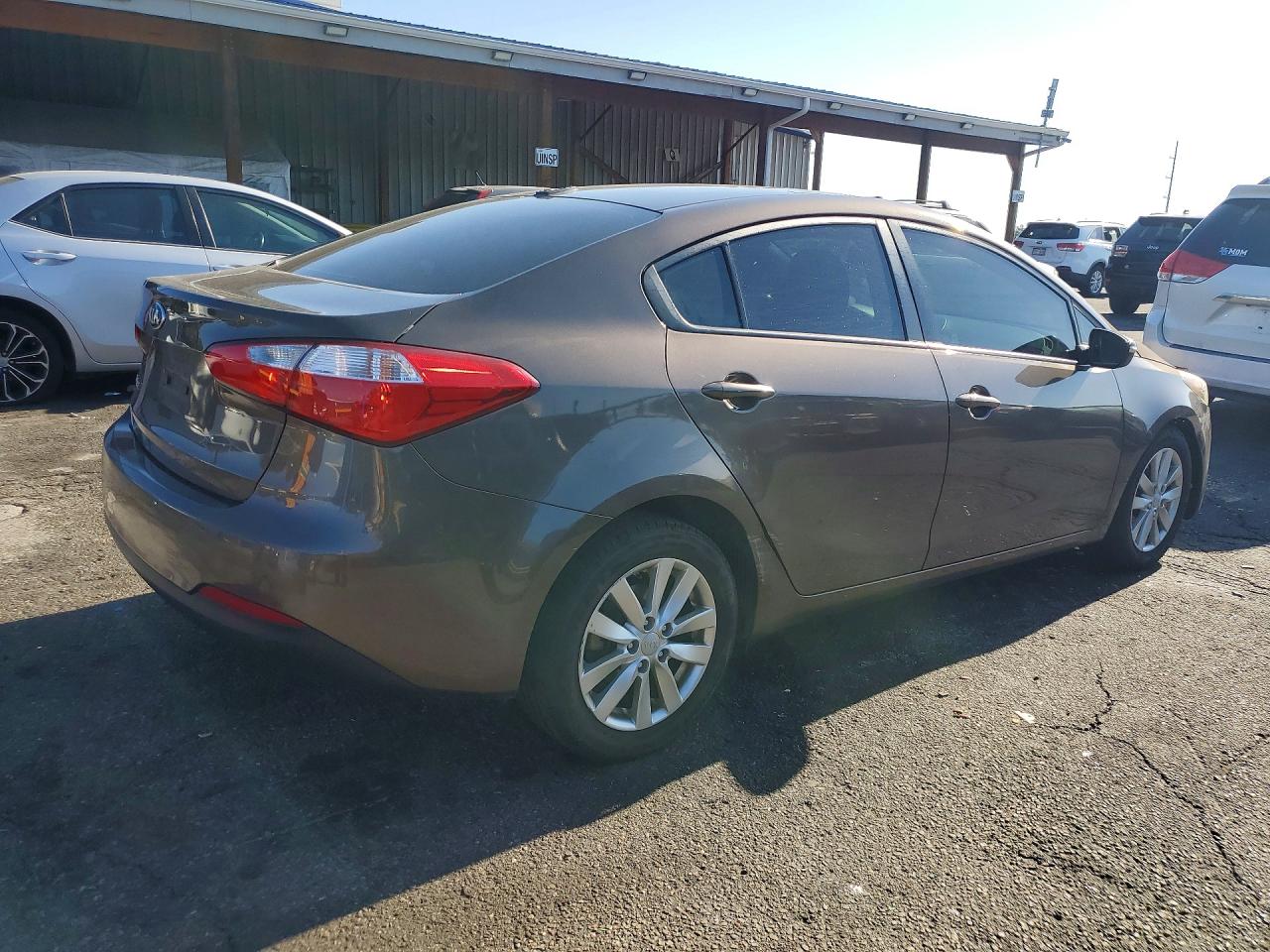 2015 Kia Forte Lx Brown vin: KNAFX4A61F5345515