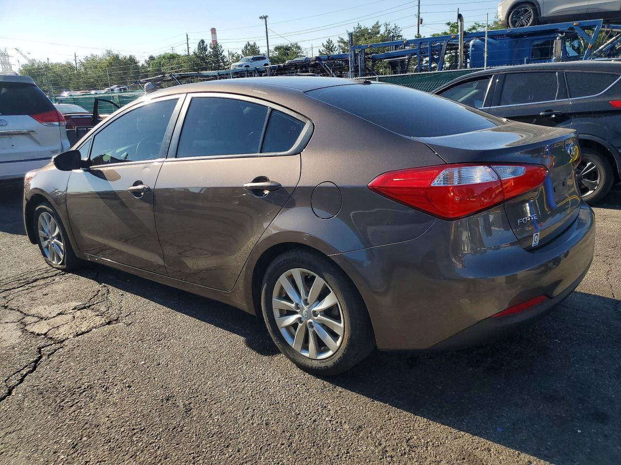 2015 Kia Forte Lx Brown vin: KNAFX4A61F5345515