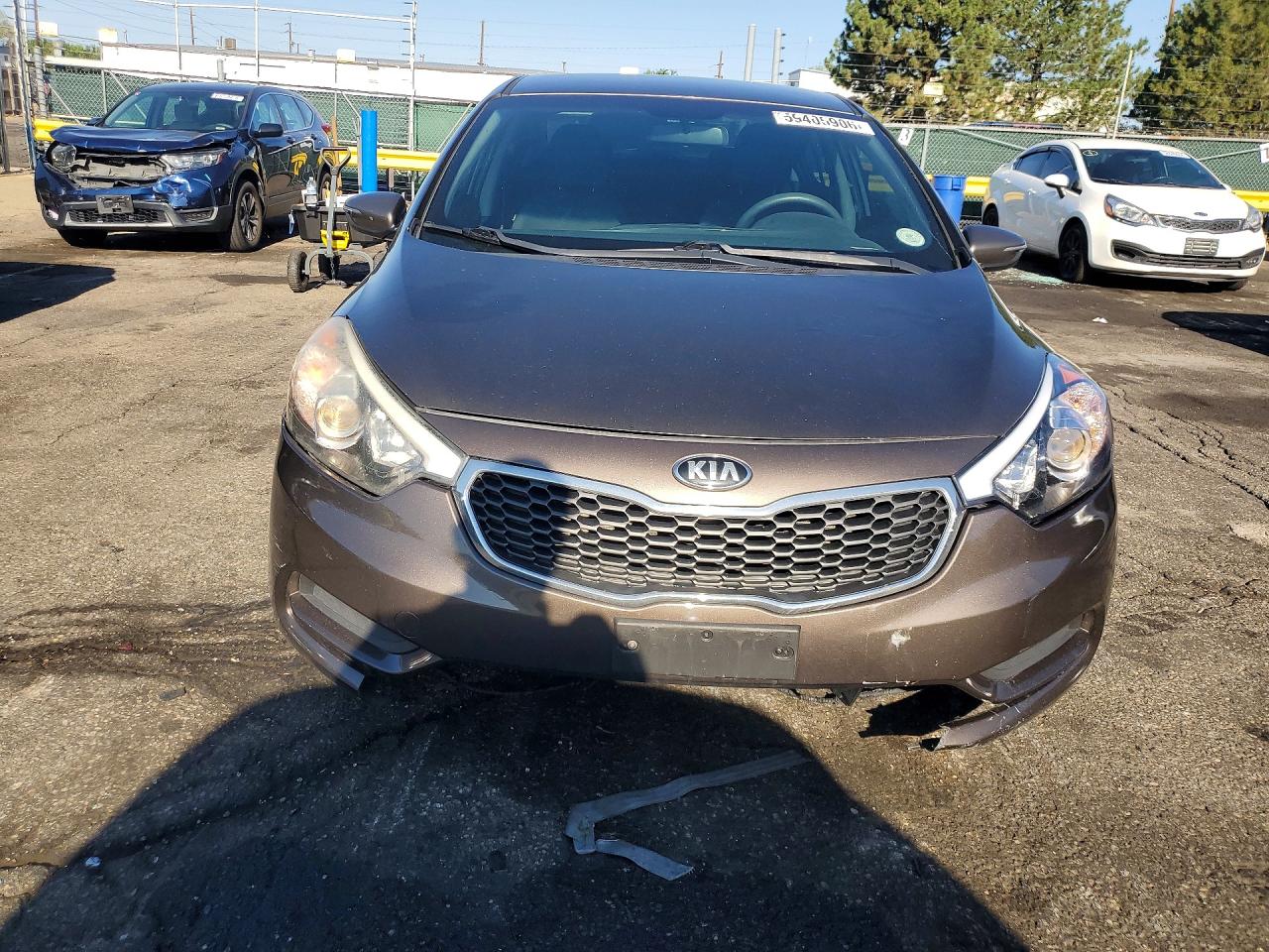 2015 Kia Forte Lx Brown vin: KNAFX4A61F5345515