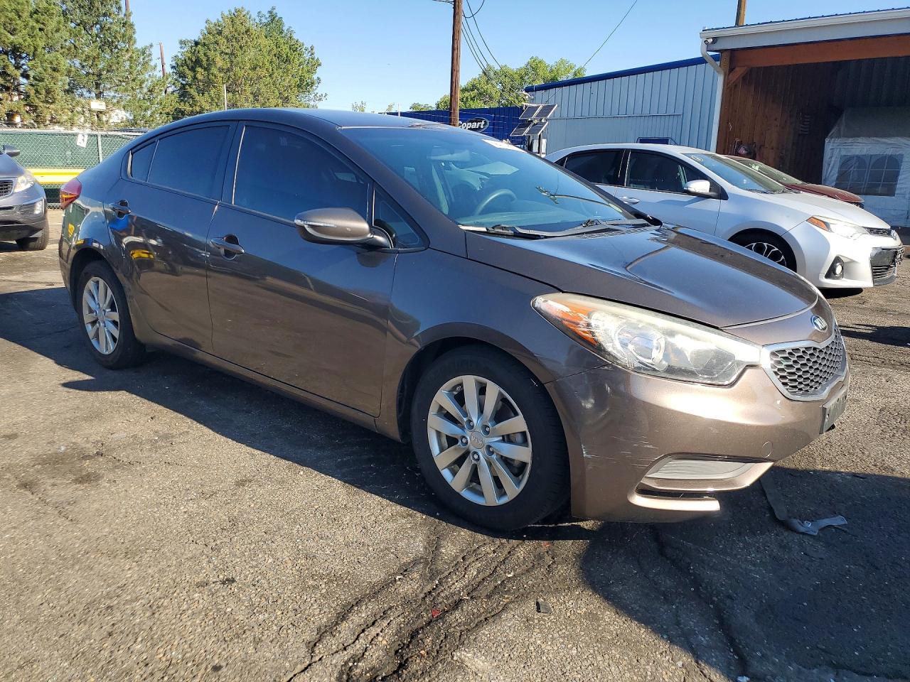2015 Kia Forte Lx Brown vin: KNAFX4A61F5345515