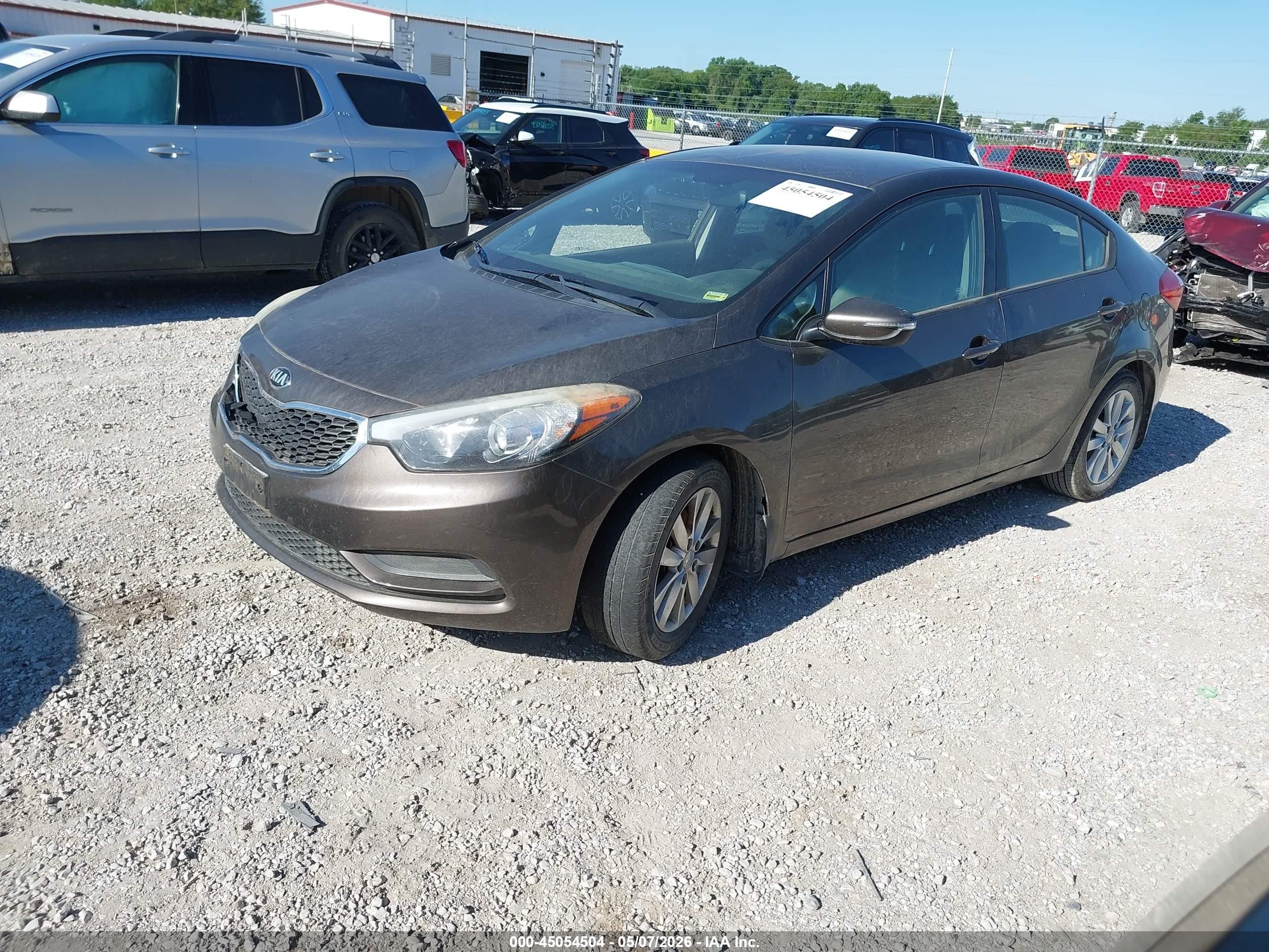 2015 Kia Forte Lx Gray vin: KNAFX4A61F5357356