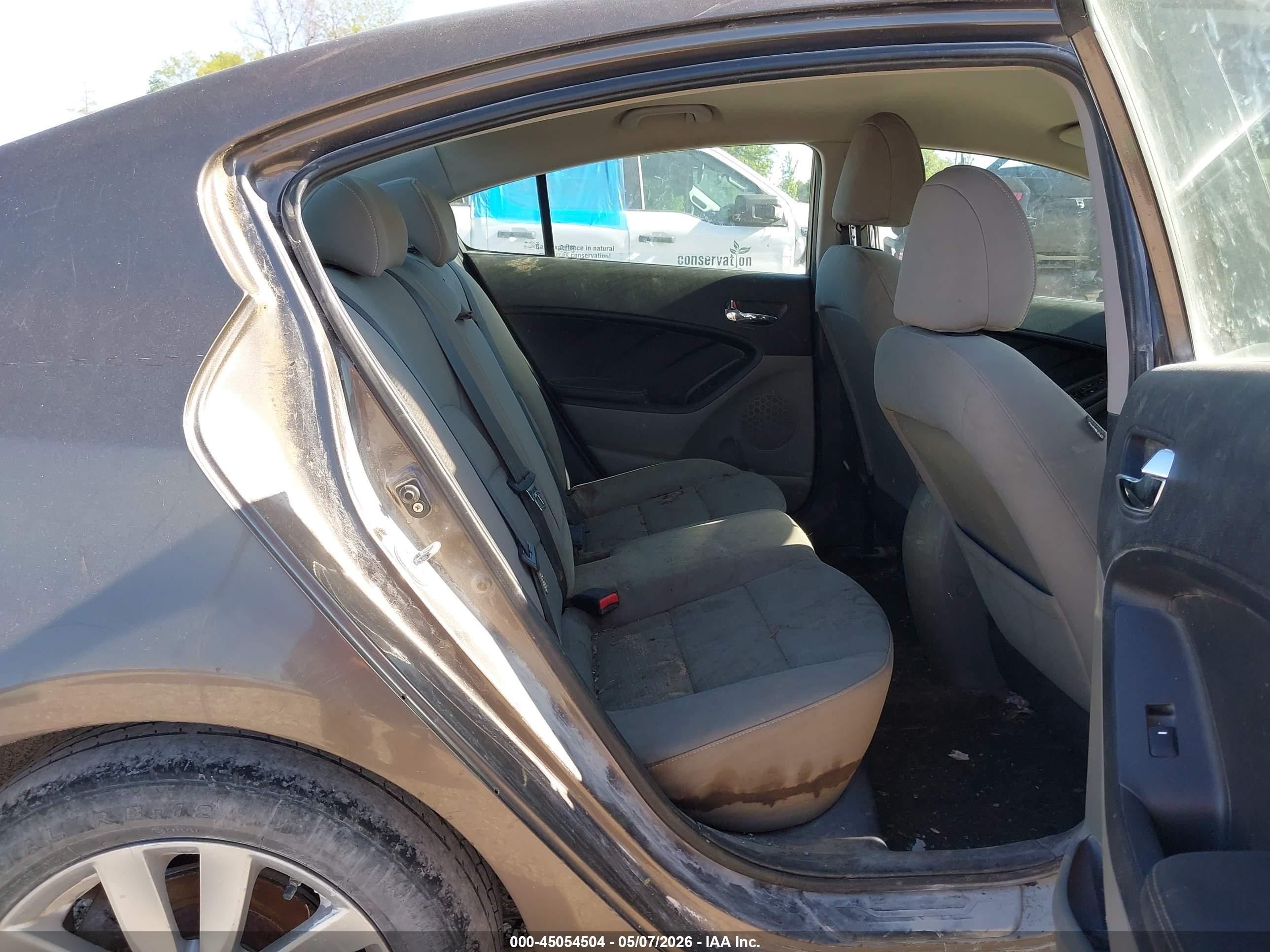 2015 Kia Forte Lx Gray vin: KNAFX4A61F5357356