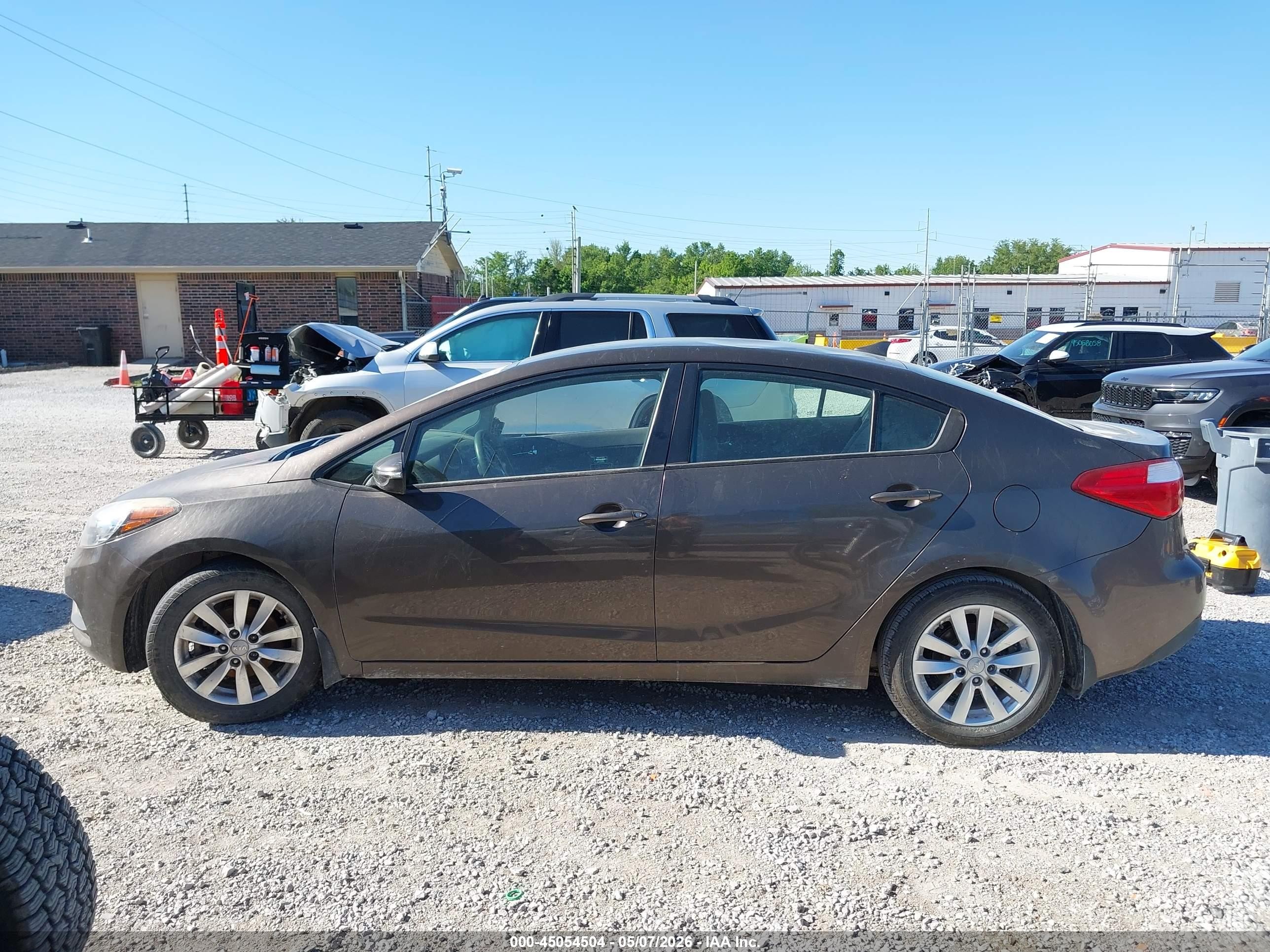 2015 Kia Forte Lx Gray vin: KNAFX4A61F5357356