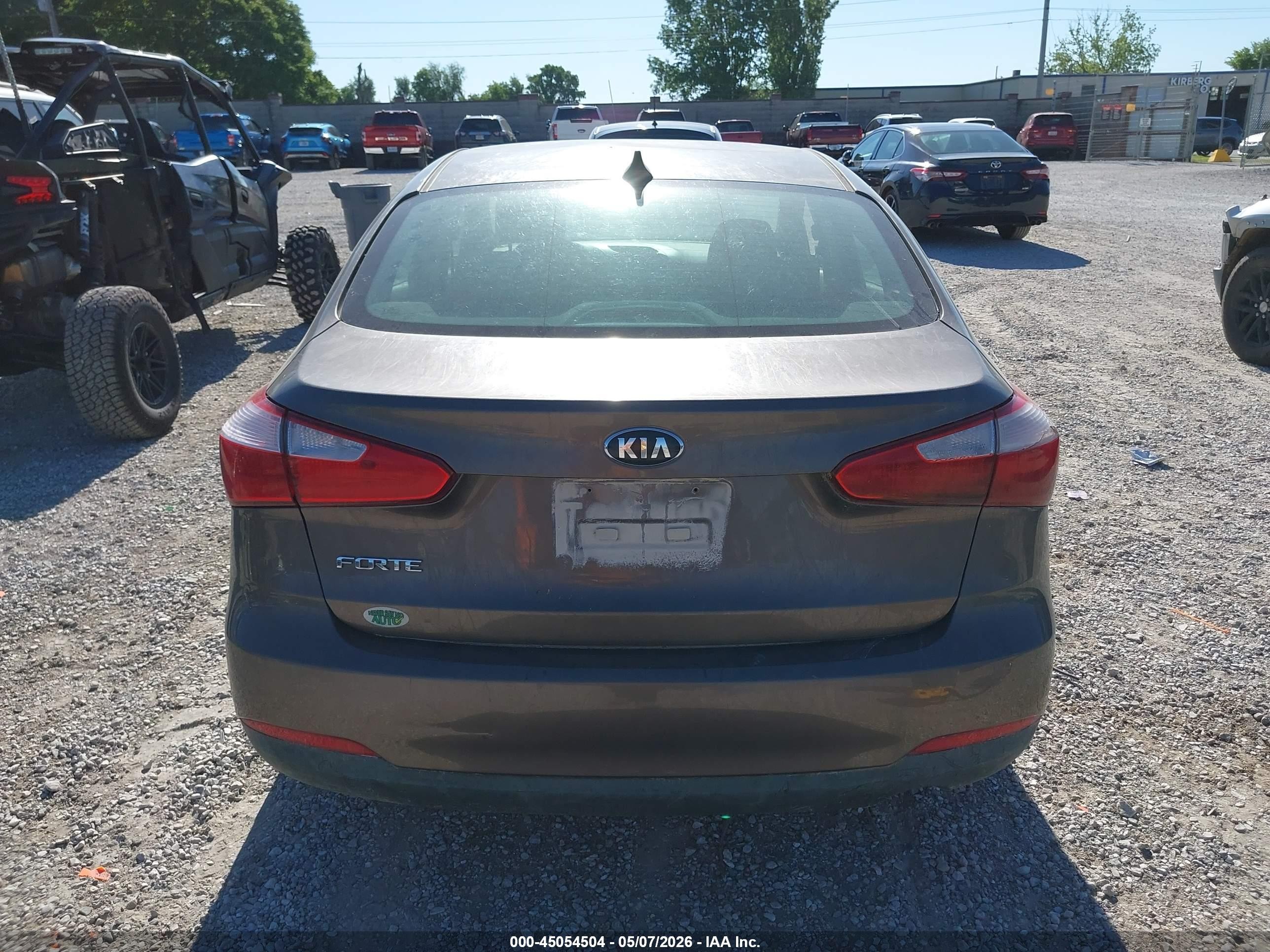2015 Kia Forte Lx Gray vin: KNAFX4A61F5357356