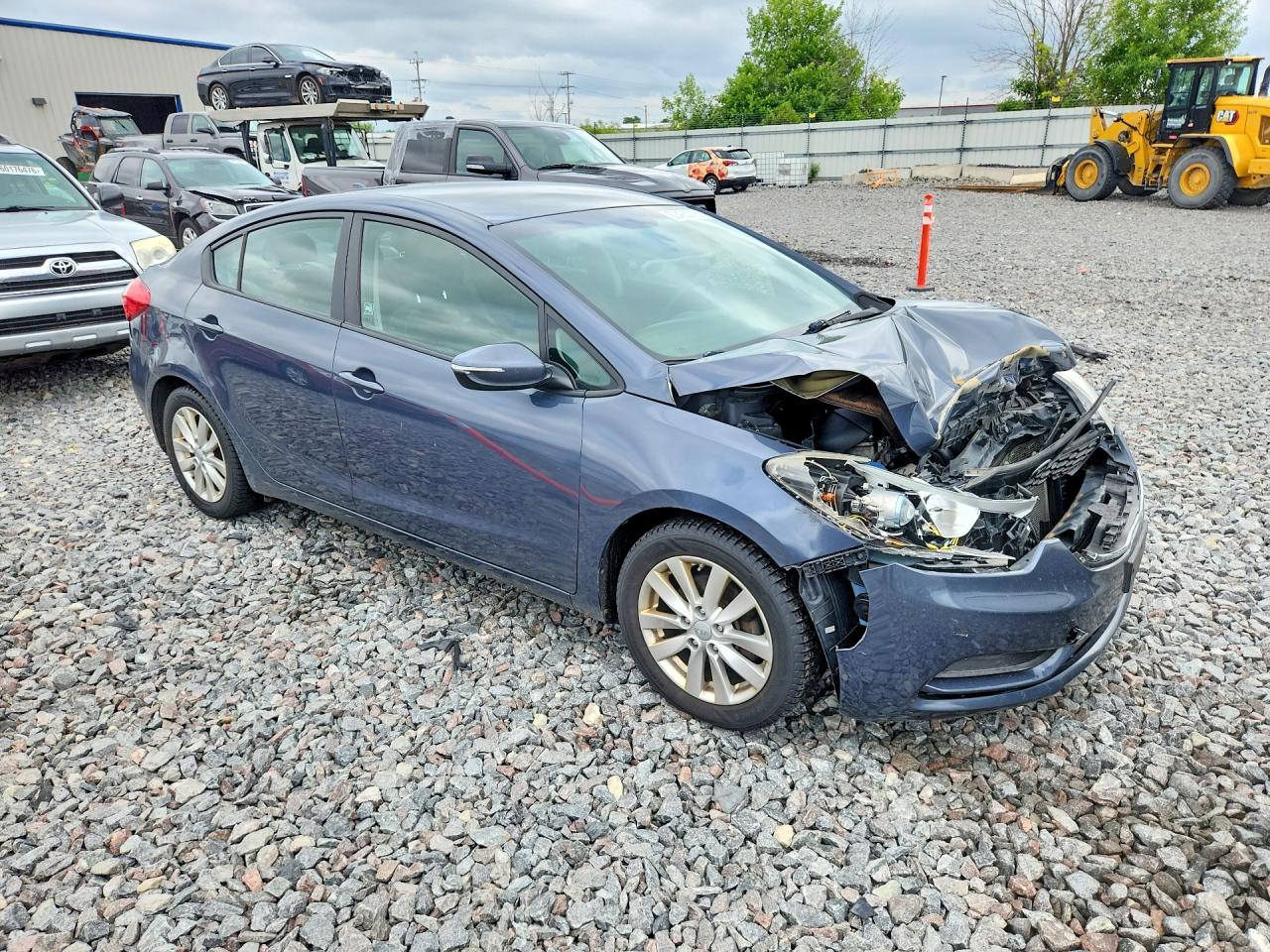 2015 Kia Forte Lx Gray vin: KNAFX4A61F5381088