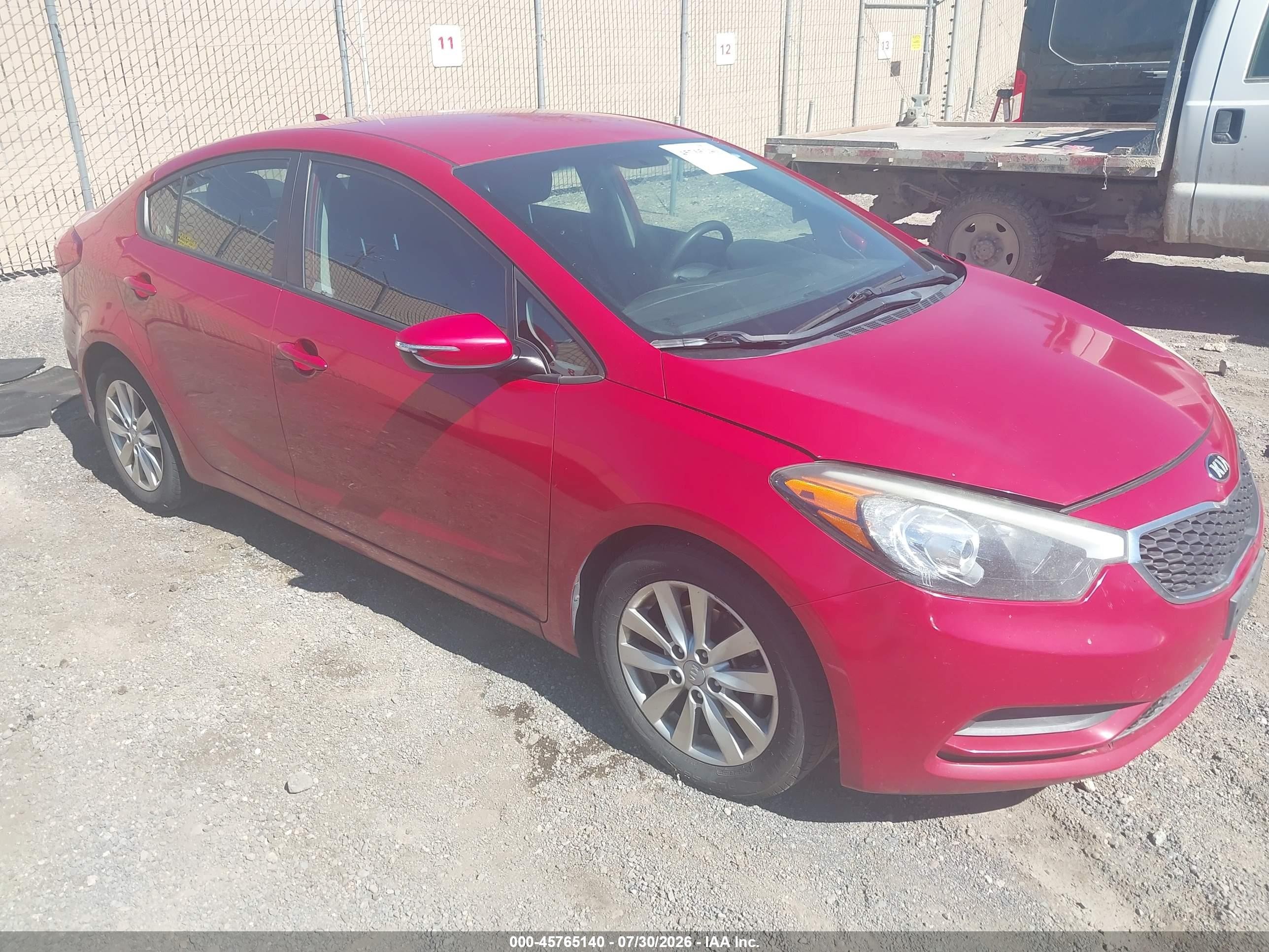 2015 Kia Forte Lx Red vin: KNAFX4A61F5381432