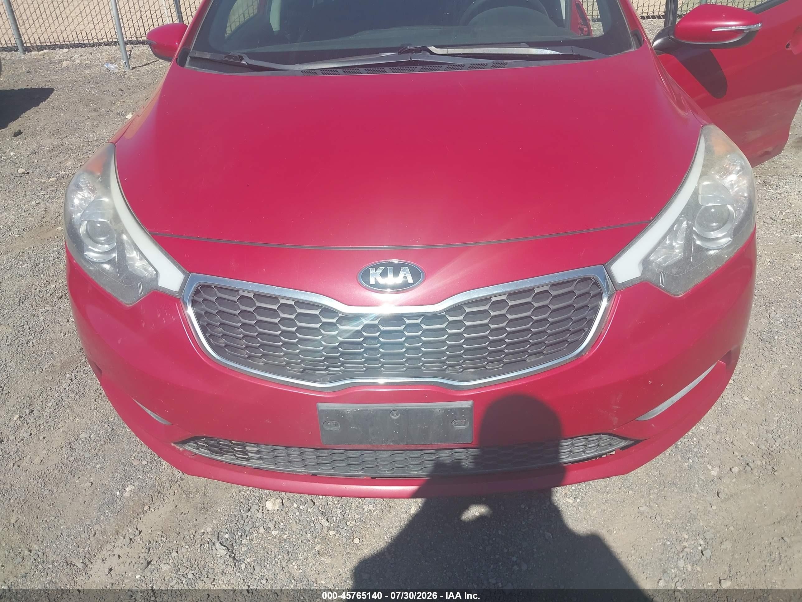 2015 Kia Forte Lx Red vin: KNAFX4A61F5381432