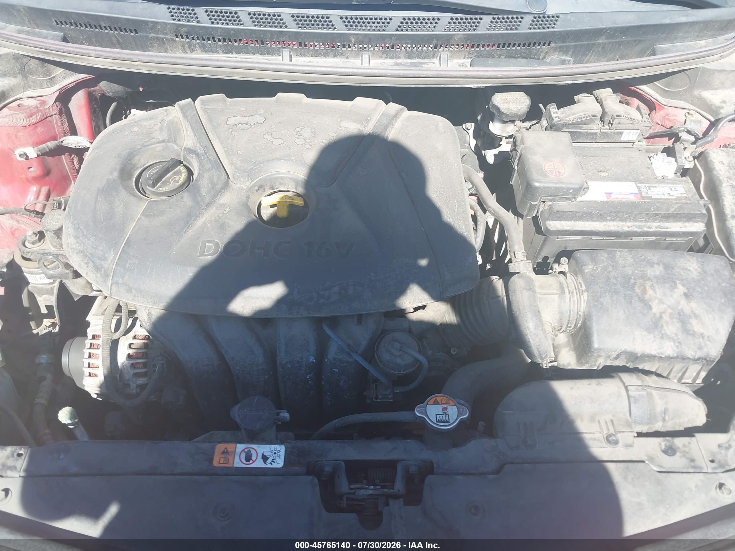 2015 Kia Forte Lx Red vin: KNAFX4A61F5381432