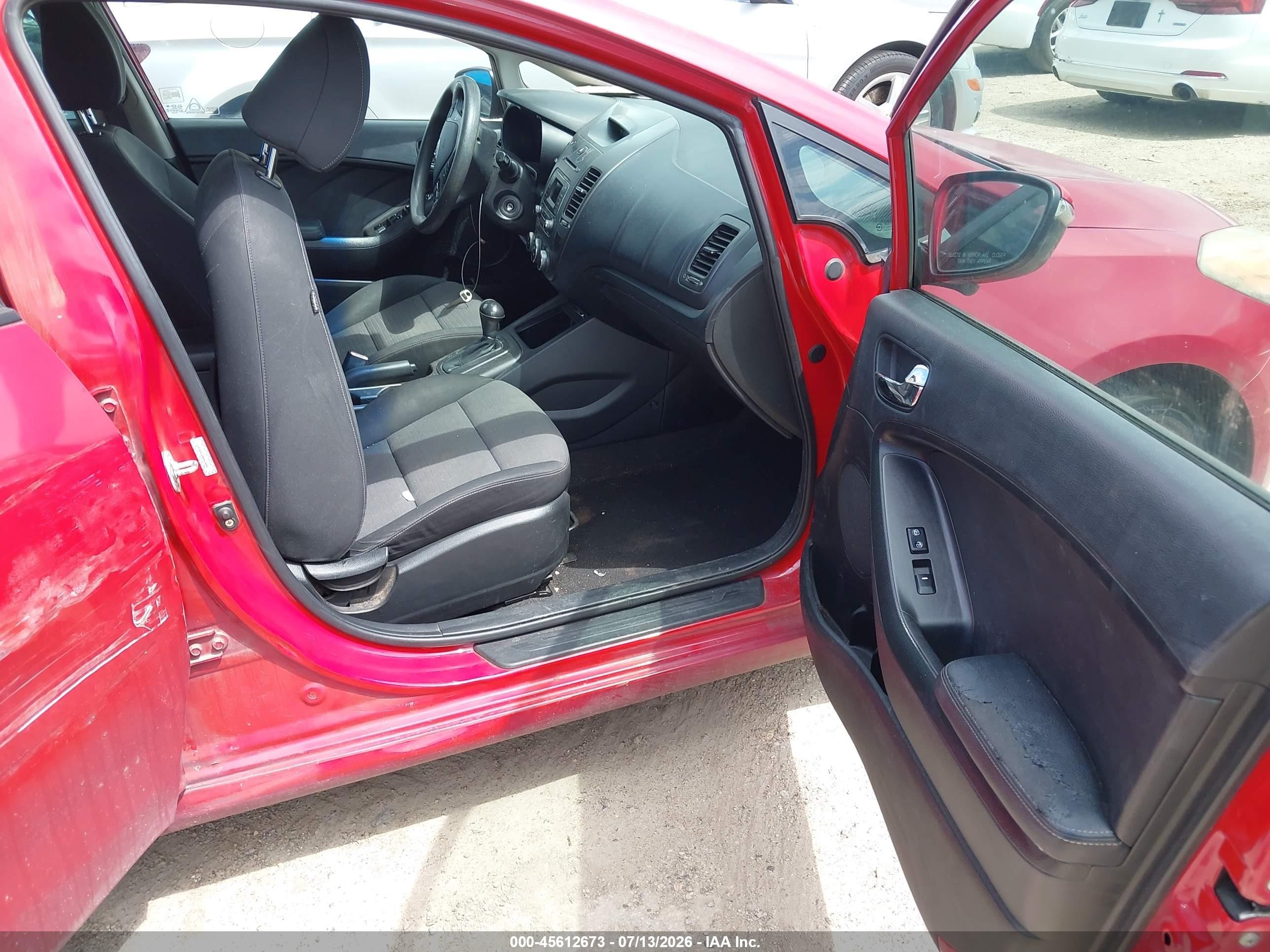 2014 Kia Forte Lx Красный vin: KNAFX4A62E5093420