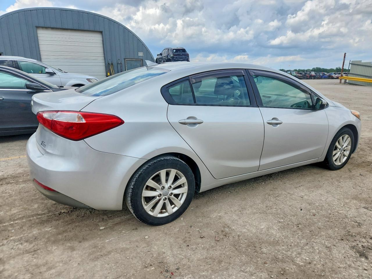 2014 Kia Forte Lx Silver vin: KNAFX4A62E5145659