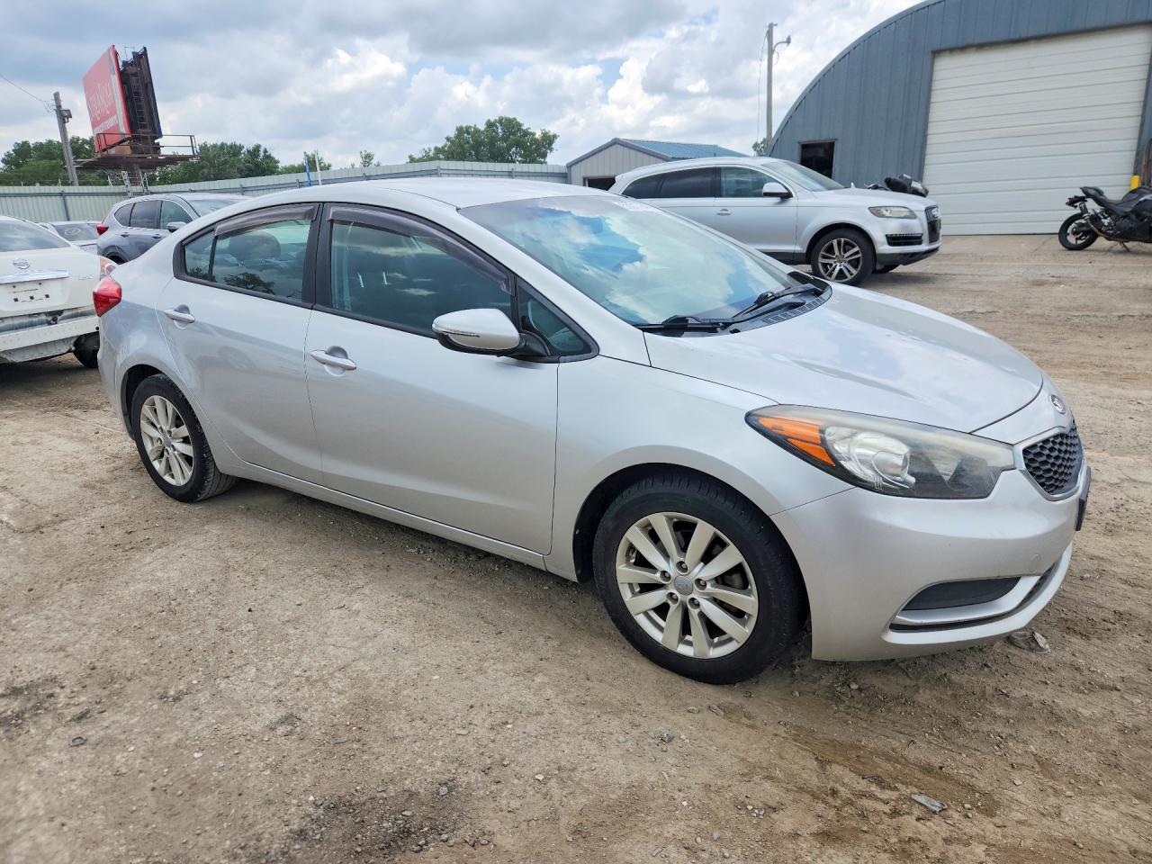 2014 Kia Forte Lx Silver vin: KNAFX4A62E5145659
