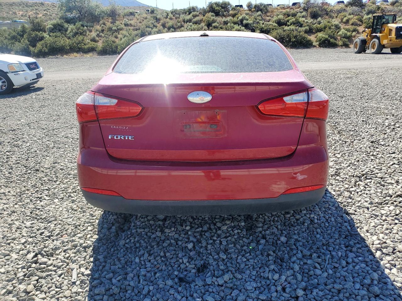 2014 Kia Forte Lx Burgundy vin: KNAFX4A62E5223700
