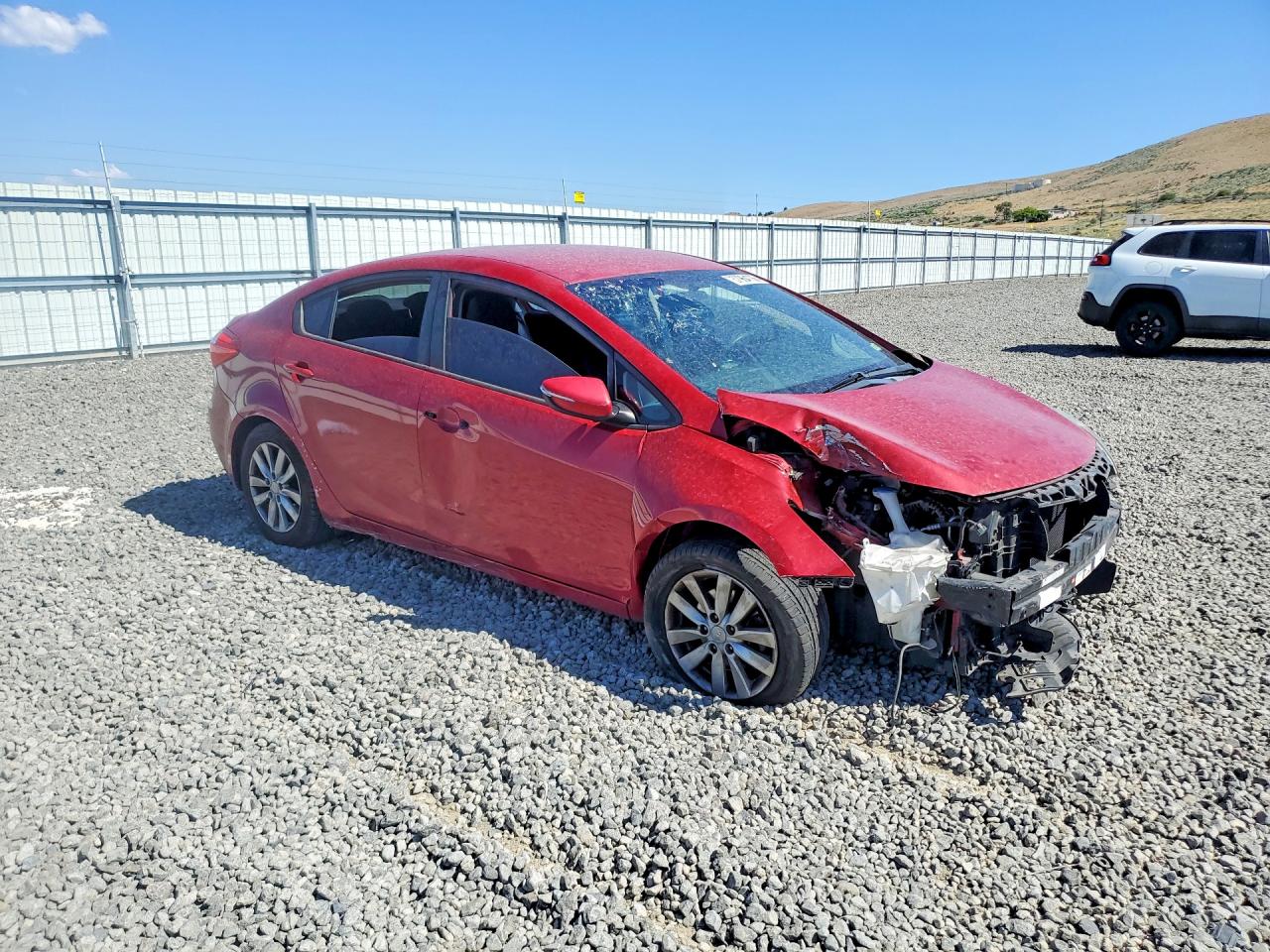 2014 Kia Forte Lx Burgundy vin: KNAFX4A62E5223700