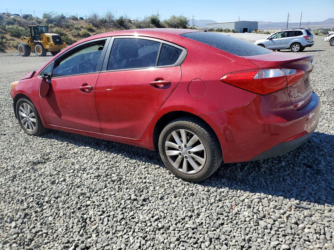 2014 Kia Forte Lx Burgundy vin: KNAFX4A62E5223700
