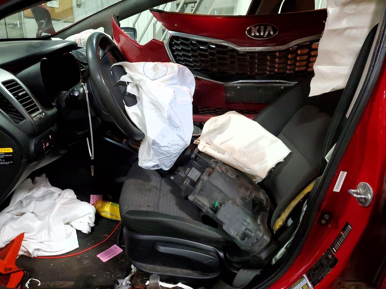 2015 Kia Forte Lx Red vin: KNAFX4A62F5290265