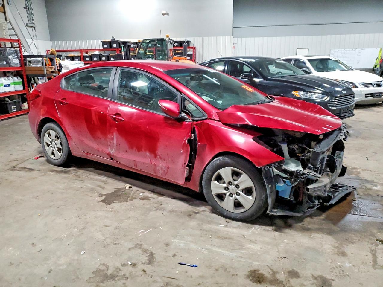 2015 Kia Forte Lx Red vin: KNAFX4A62F5290265