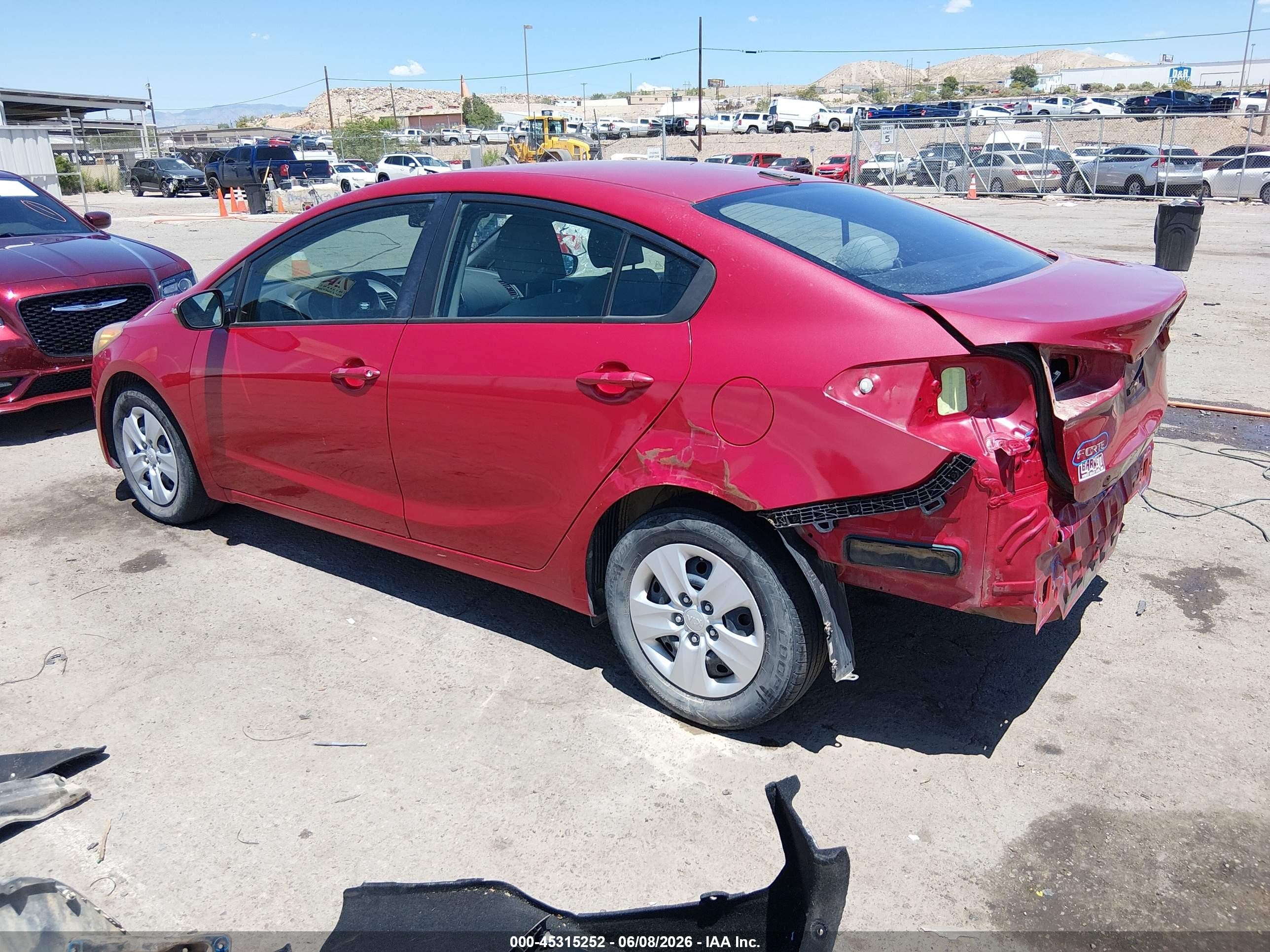 2015 Kia Forte Lx Red vin: KNAFX4A62F5310997