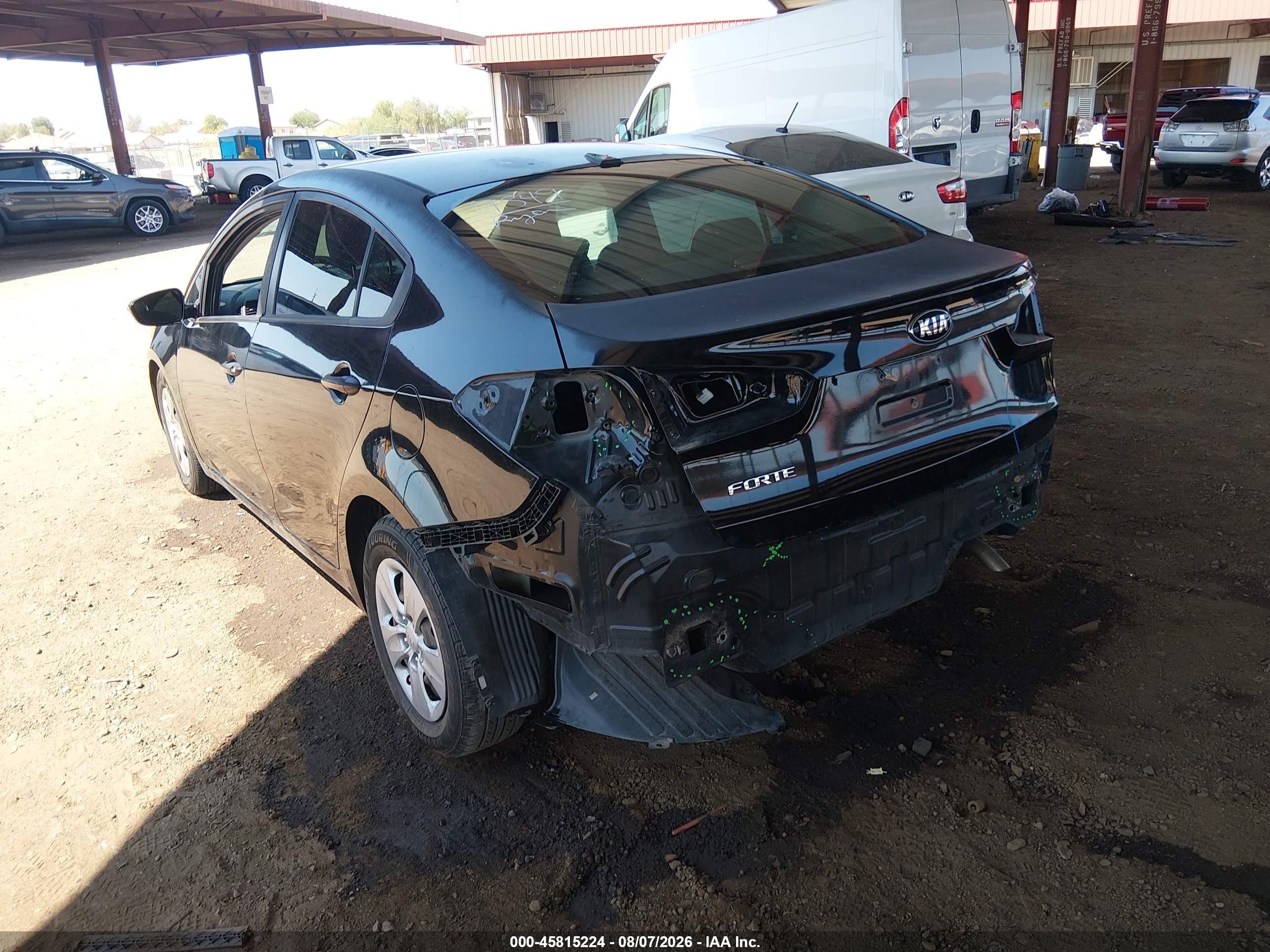 2015 Kia Forte Lx Black vin: KNAFX4A62F5376580