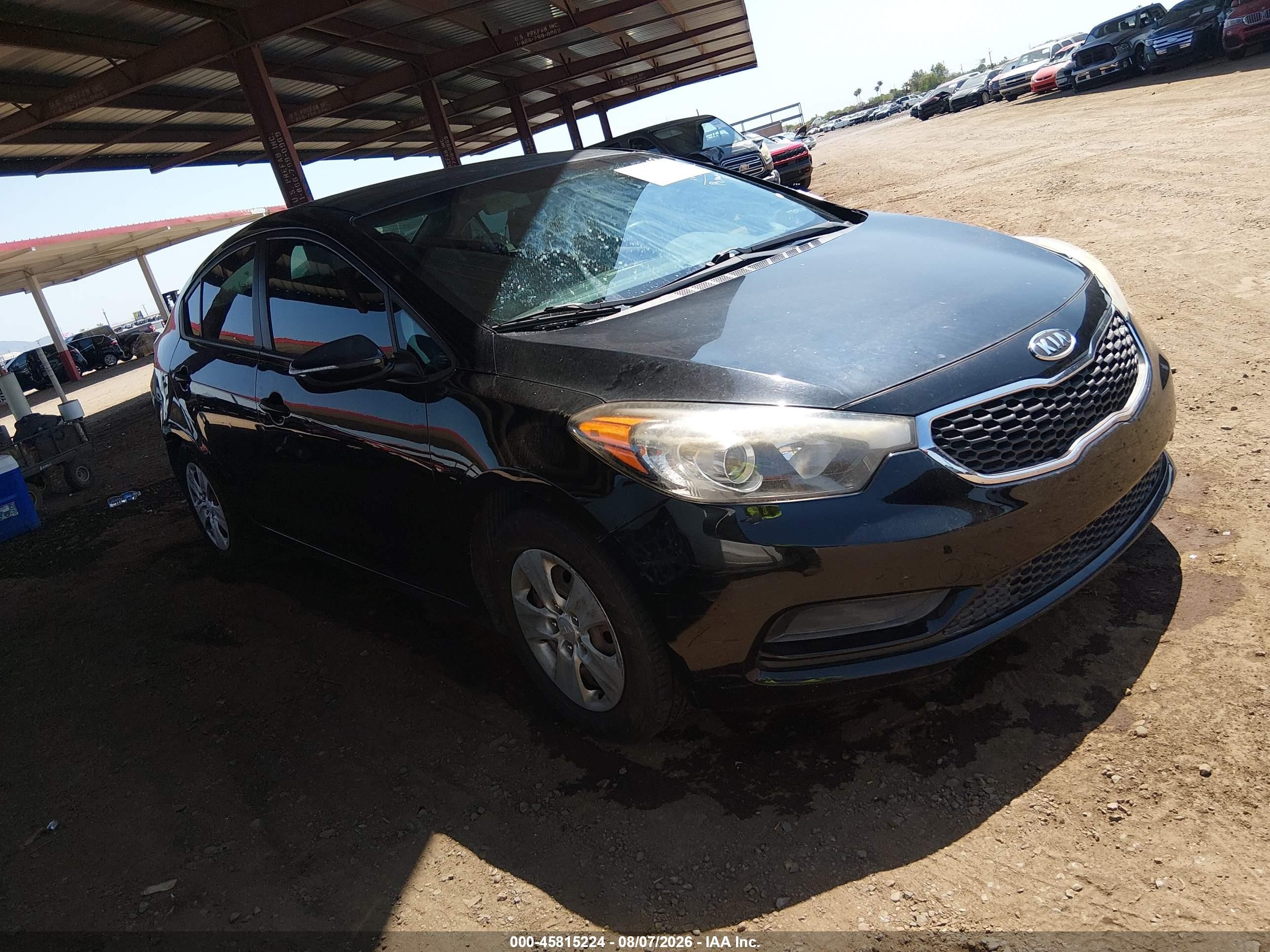 2015 Kia Forte Lx Black vin: KNAFX4A62F5376580