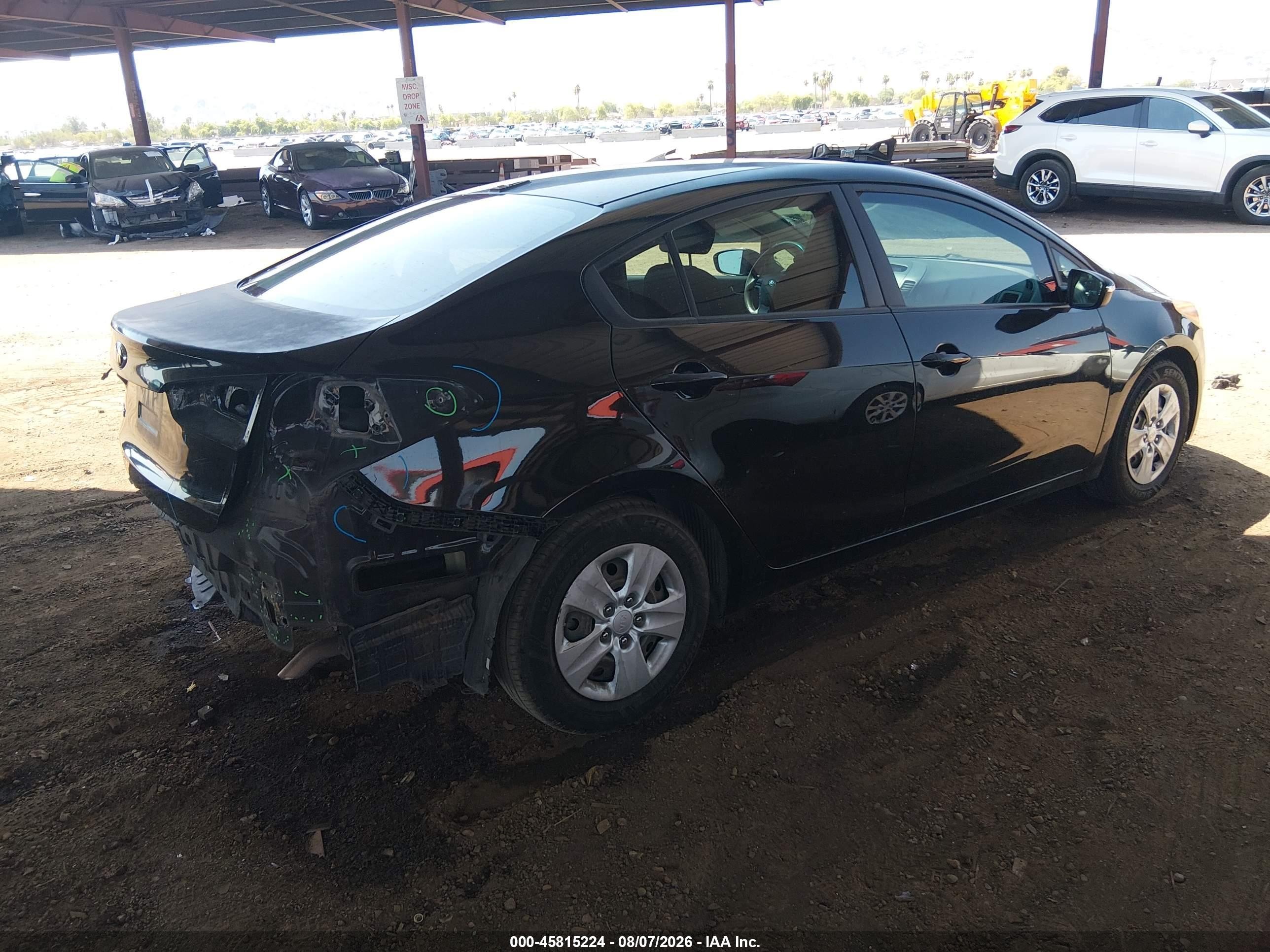 2015 Kia Forte Lx Black vin: KNAFX4A62F5376580