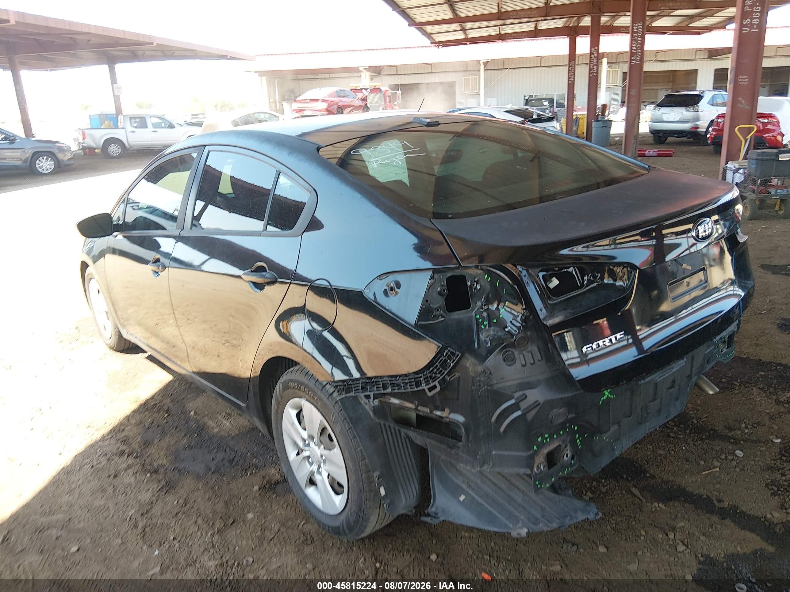 2015 Kia Forte Lx Black vin: KNAFX4A62F5376580