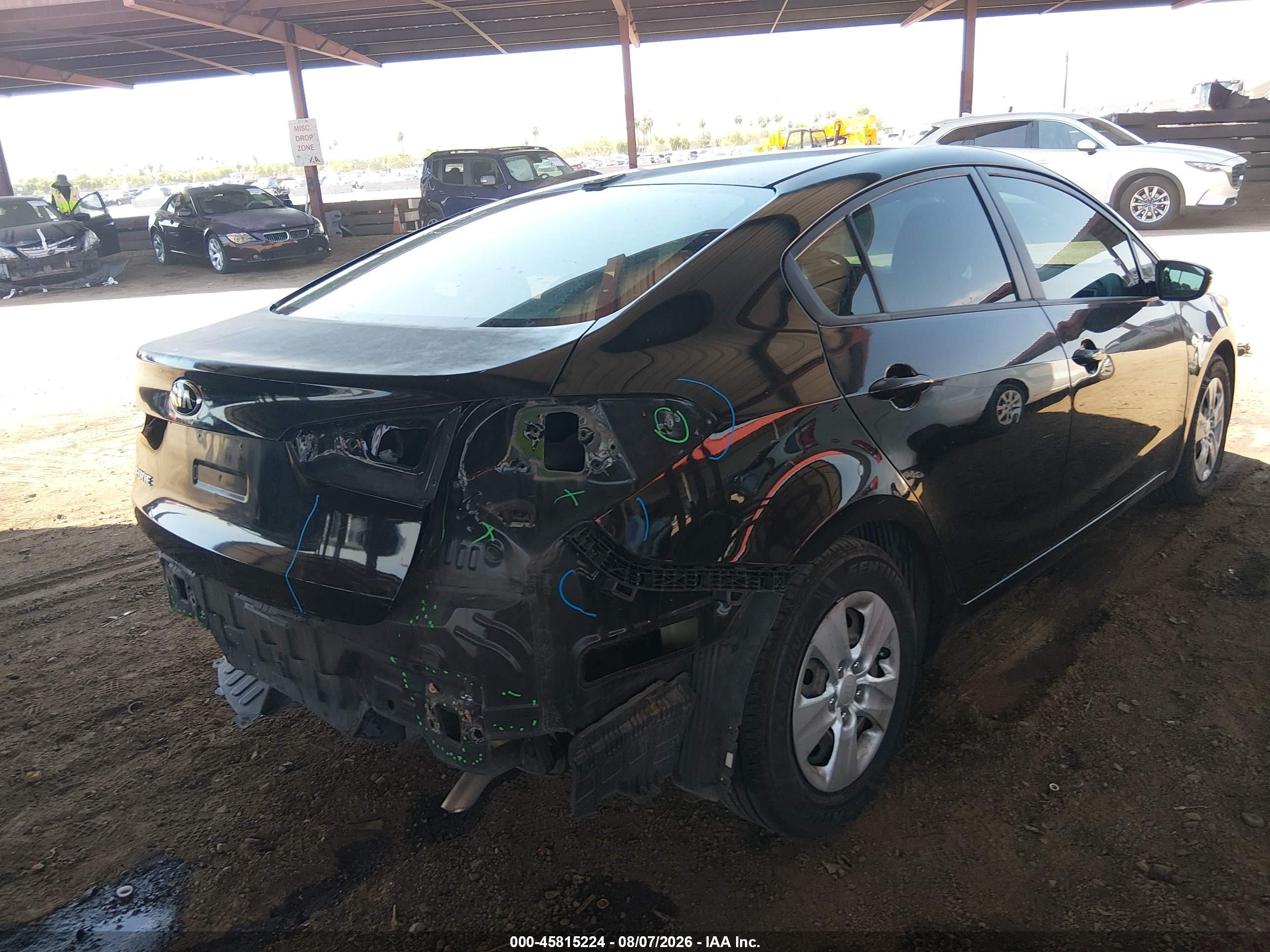 2015 Kia Forte Lx Black vin: KNAFX4A62F5376580