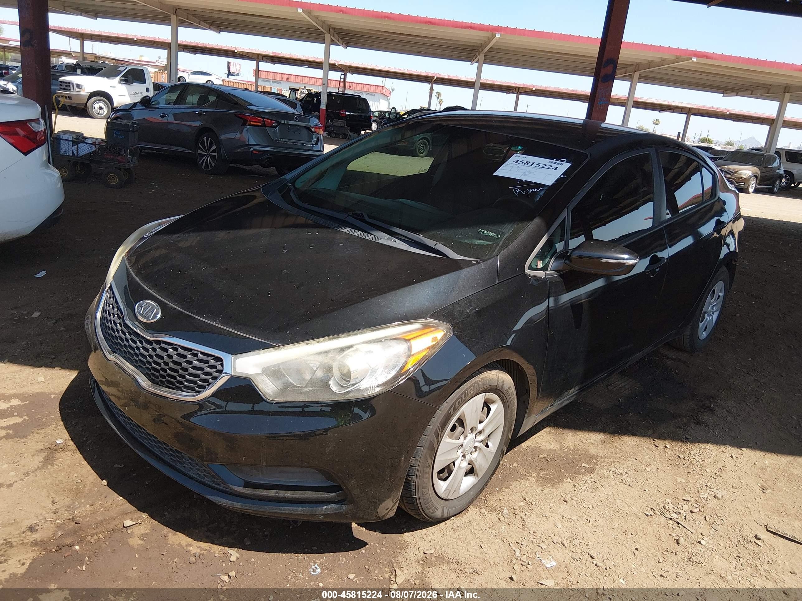 2015 Kia Forte Lx Black vin: KNAFX4A62F5376580