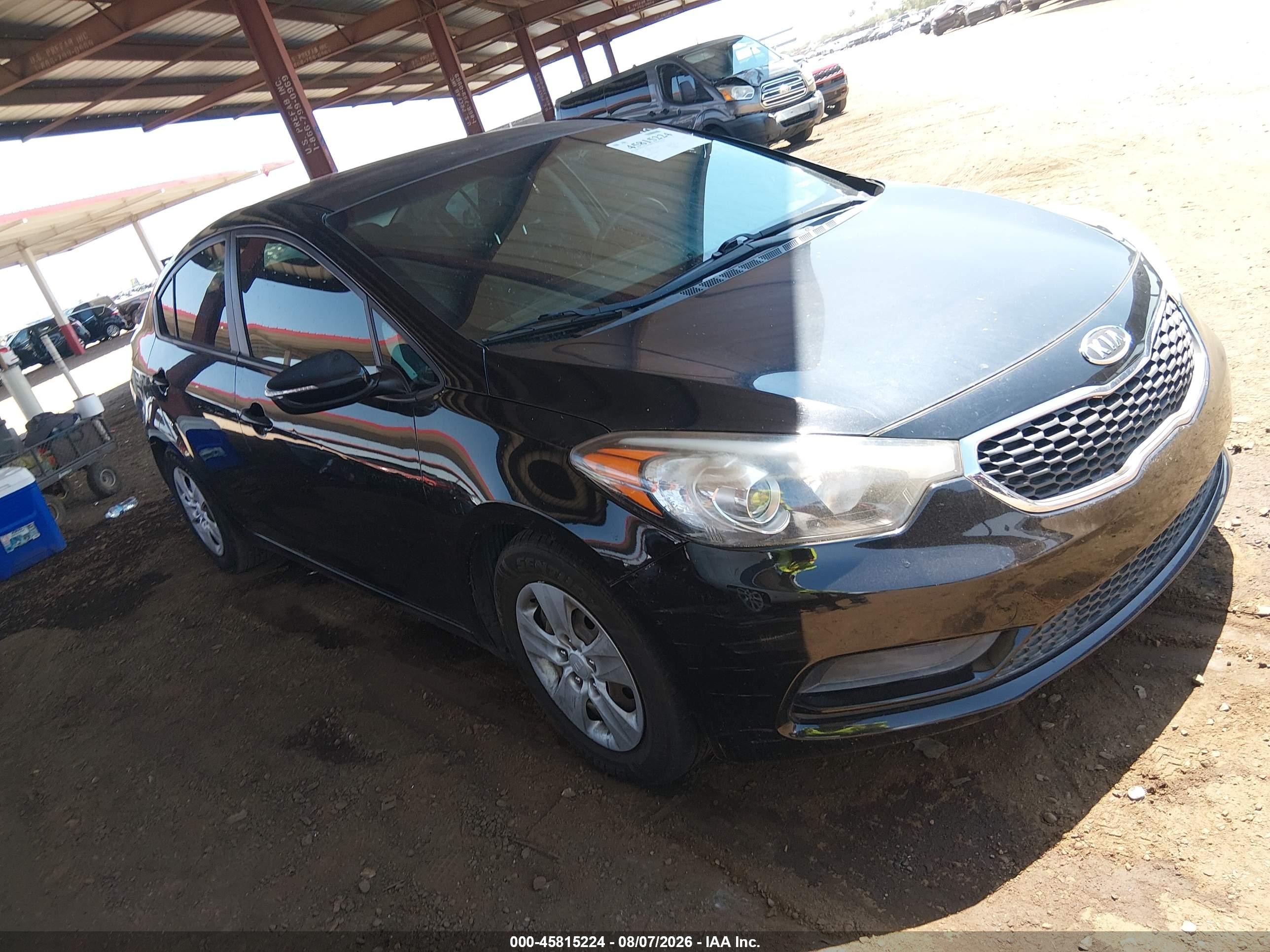 2015 Kia Forte Lx Black vin: KNAFX4A62F5376580
