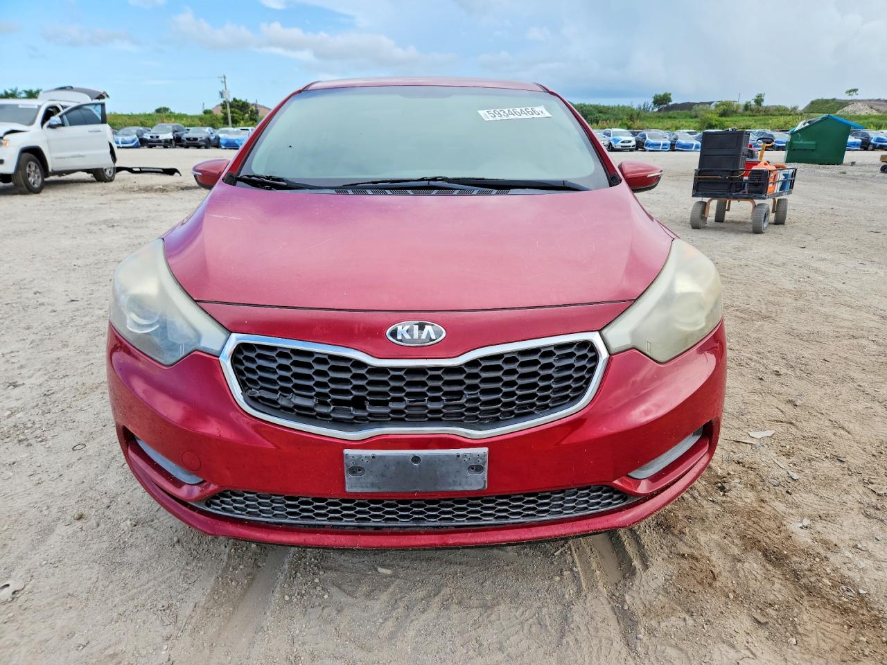 2015 Kia Forte Lx Red vin: KNAFX4A62F5414194