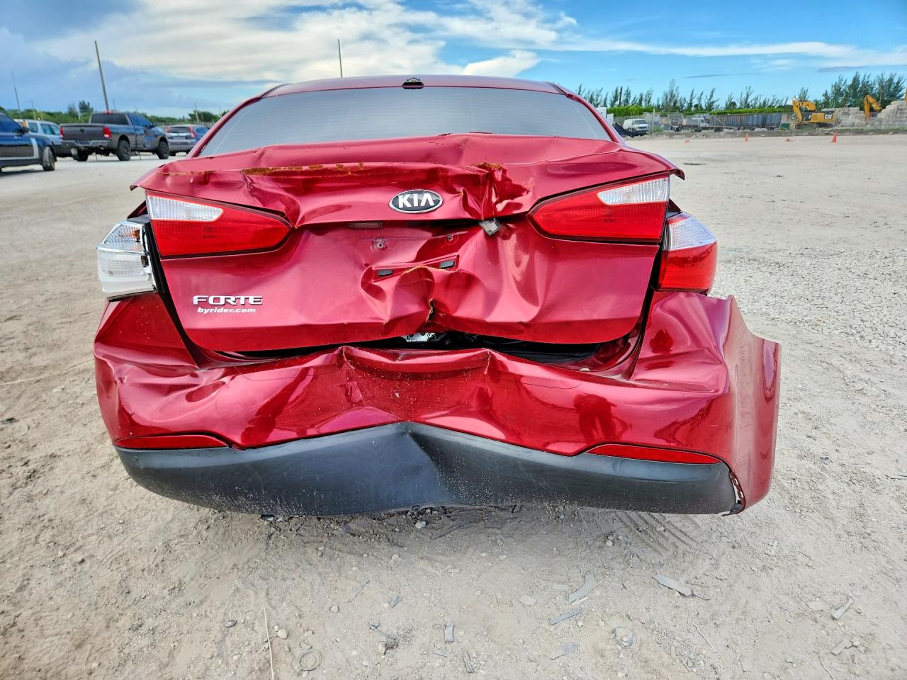 2015 Kia Forte Lx Red vin: KNAFX4A62F5414194