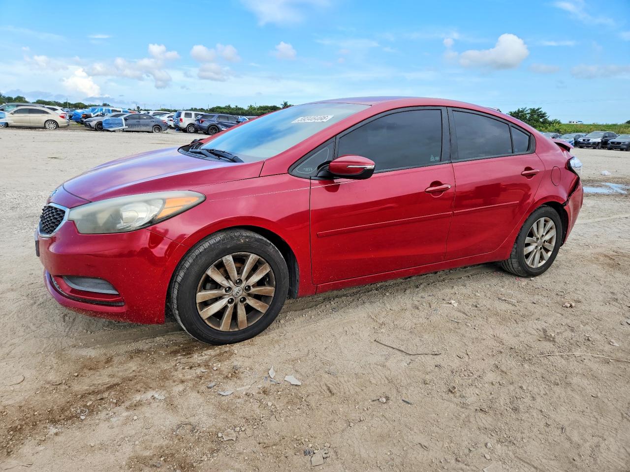 2015 Kia Forte Lx Красный vin: KNAFX4A62F5414194