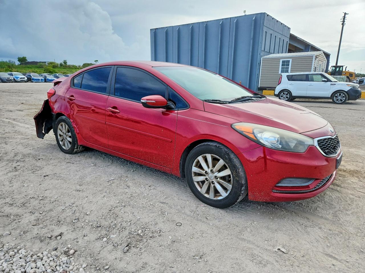 2015 Kia Forte Lx Red vin: KNAFX4A62F5414194