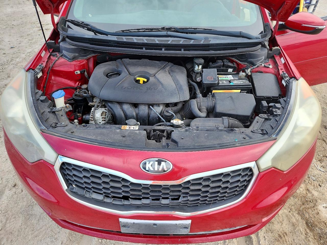 2015 Kia Forte Lx Red vin: KNAFX4A62F5414194