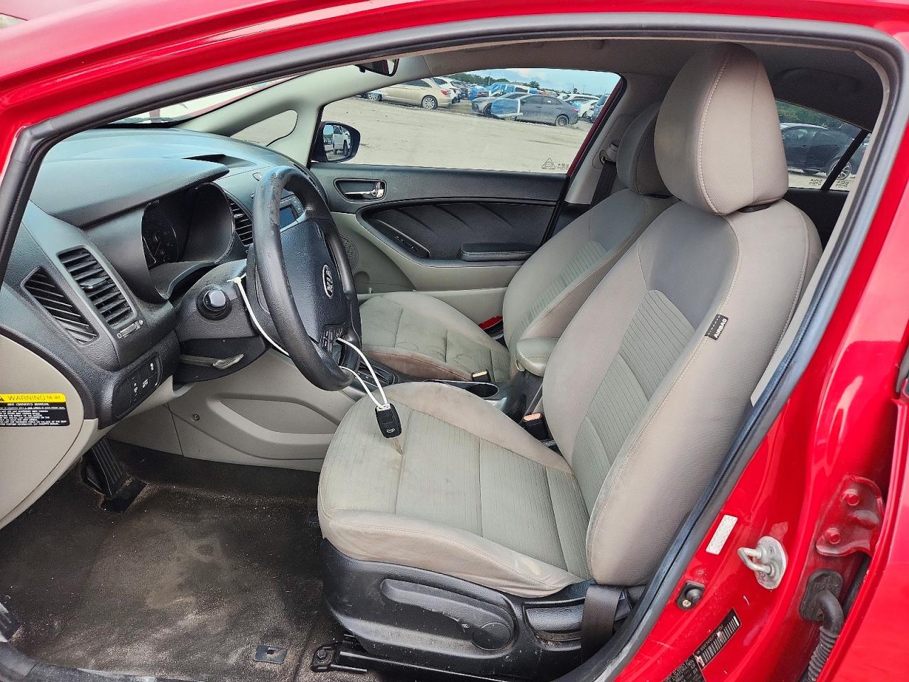 2015 Kia Forte Lx Red vin: KNAFX4A62F5414194