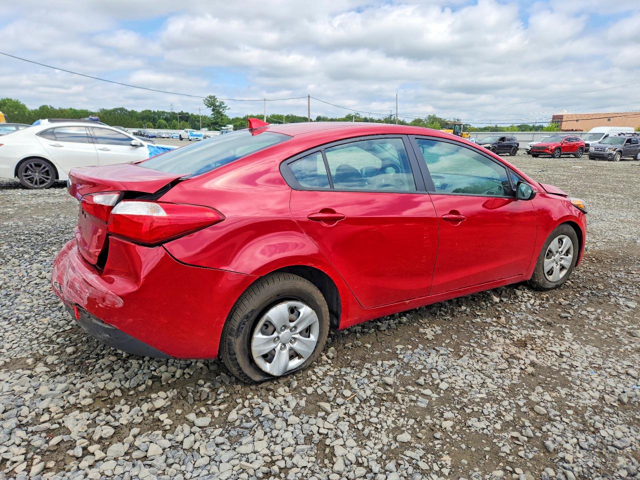 2015 Kia Forte Lx Red vin: KNAFX4A62F5427172