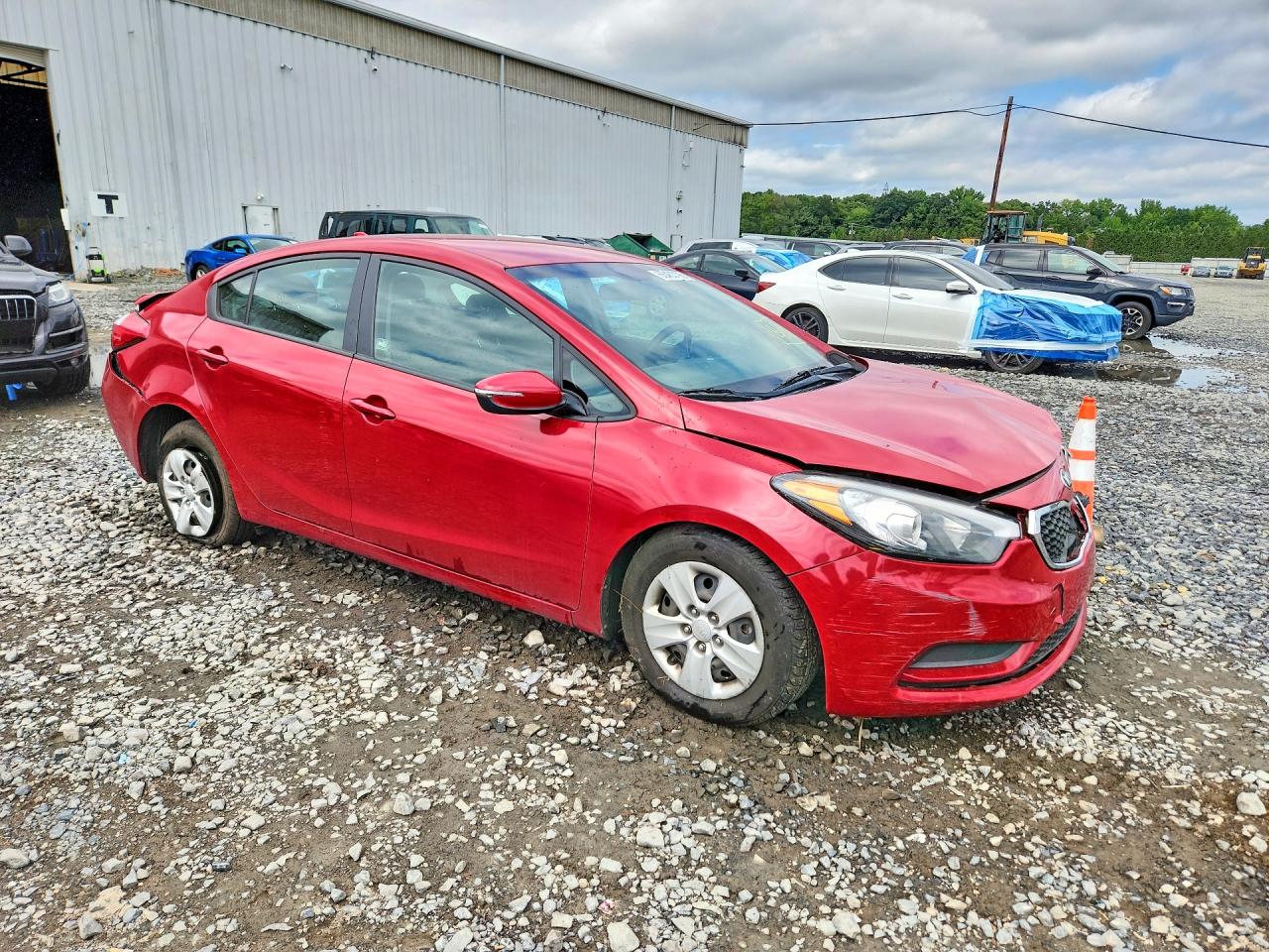 2015 Kia Forte Lx Red vin: KNAFX4A62F5427172