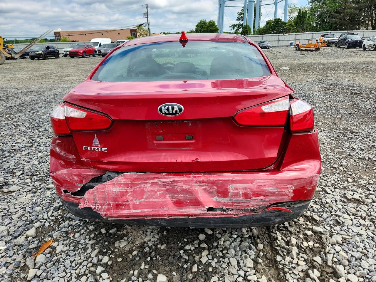 2015 Kia Forte Lx Red vin: KNAFX4A62F5427172