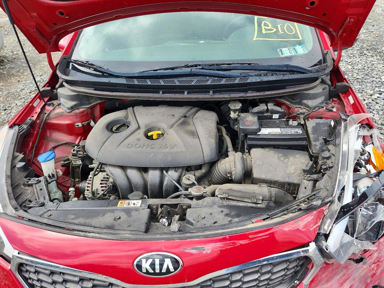 2015 Kia Forte Lx Red vin: KNAFX4A62F5427172