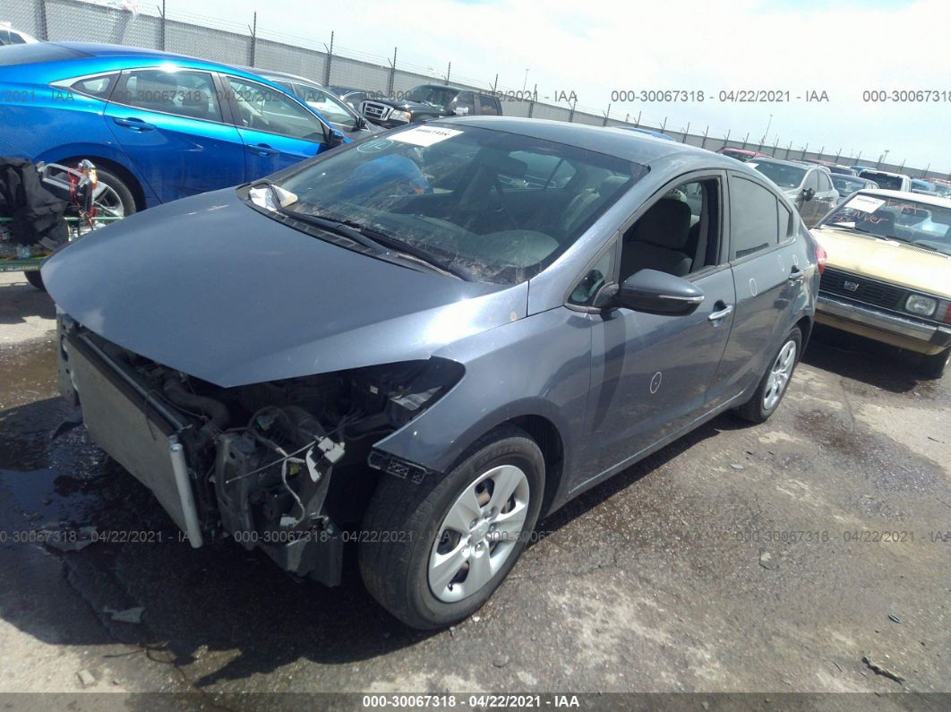 2016 Kia Forte Lx Blue vin: KNAFX4A62G5512787