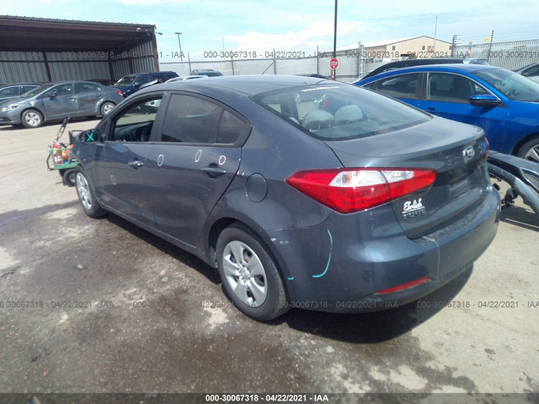 2016 Kia Forte Lx Blue vin: KNAFX4A62G5512787
