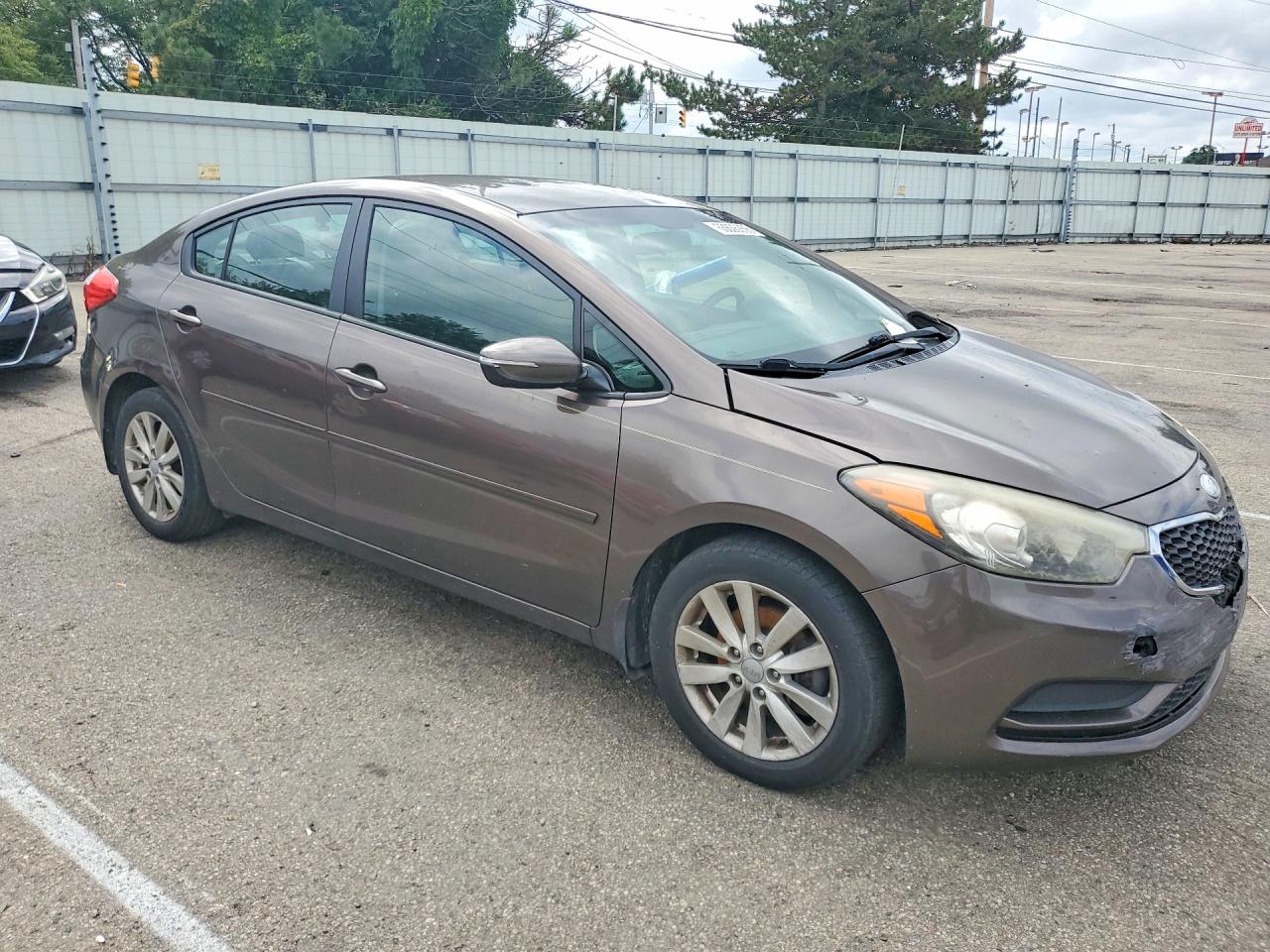2014 Kia Forte Lx Gray vin: KNAFX4A63E5092311