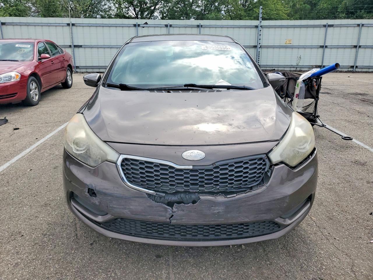 2014 Kia Forte Lx Gray vin: KNAFX4A63E5092311