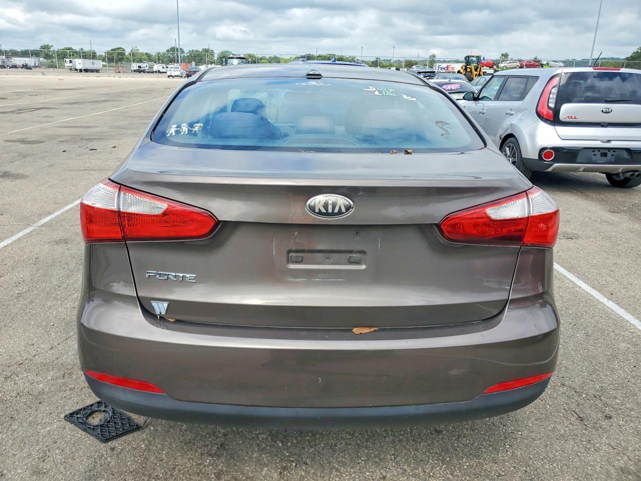 2014 Kia Forte Lx Gray vin: KNAFX4A63E5092311