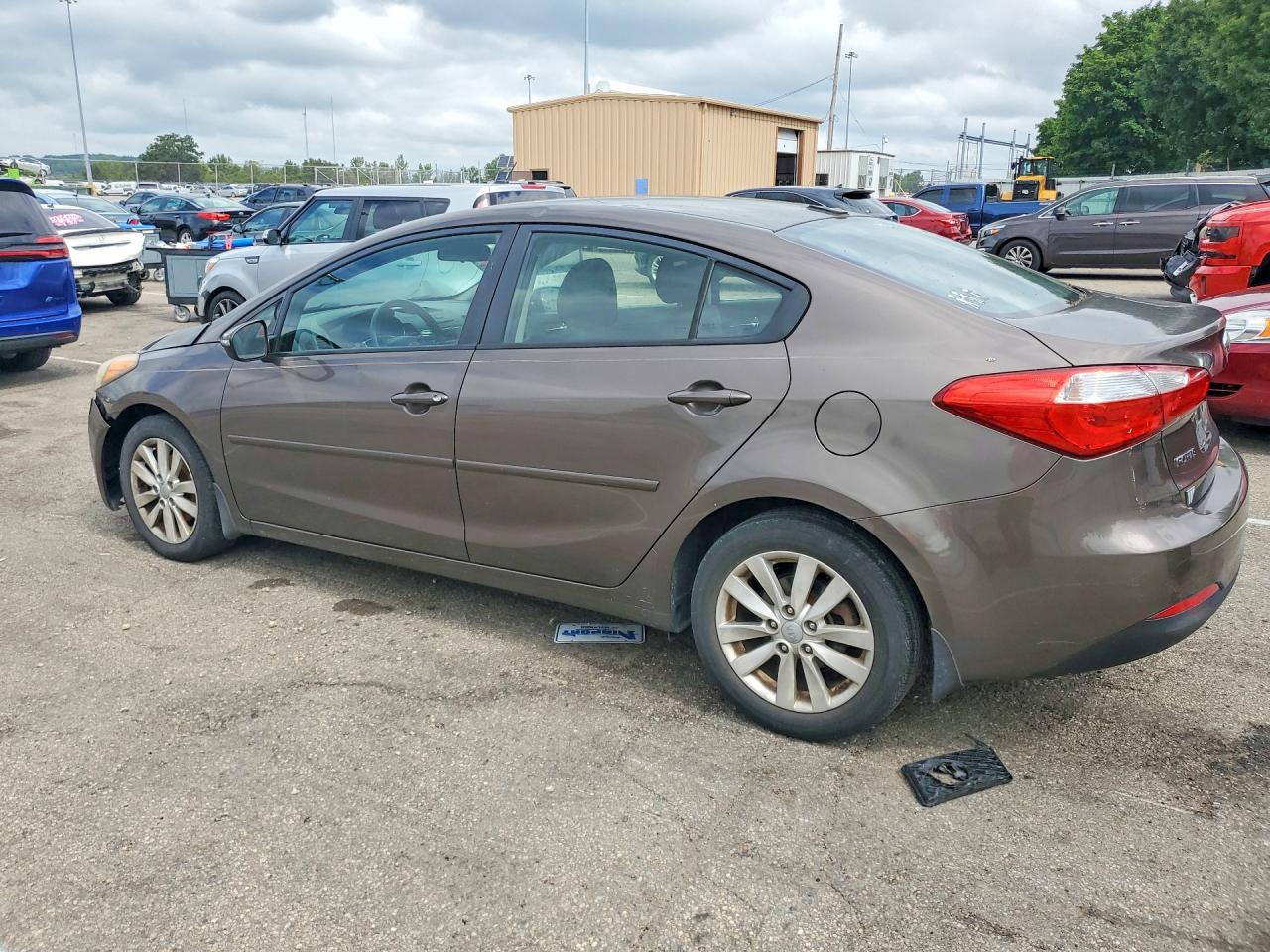 2014 Kia Forte Lx Gray vin: KNAFX4A63E5092311