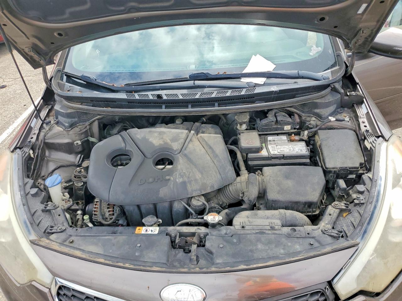 2014 Kia Forte Lx Gray vin: KNAFX4A63E5092311