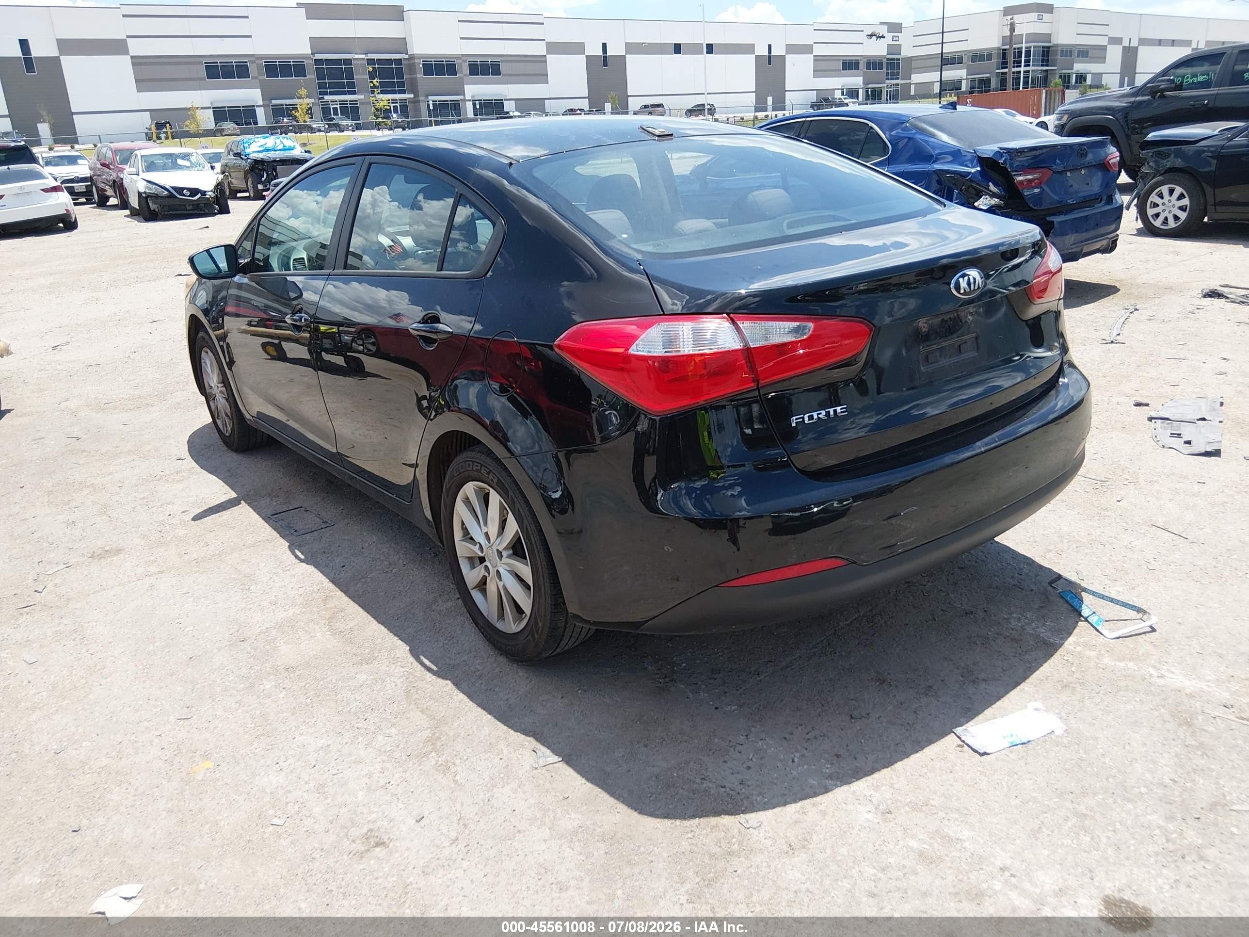 2014 Kia Forte Lx Black vin: KNAFX4A63E5184339