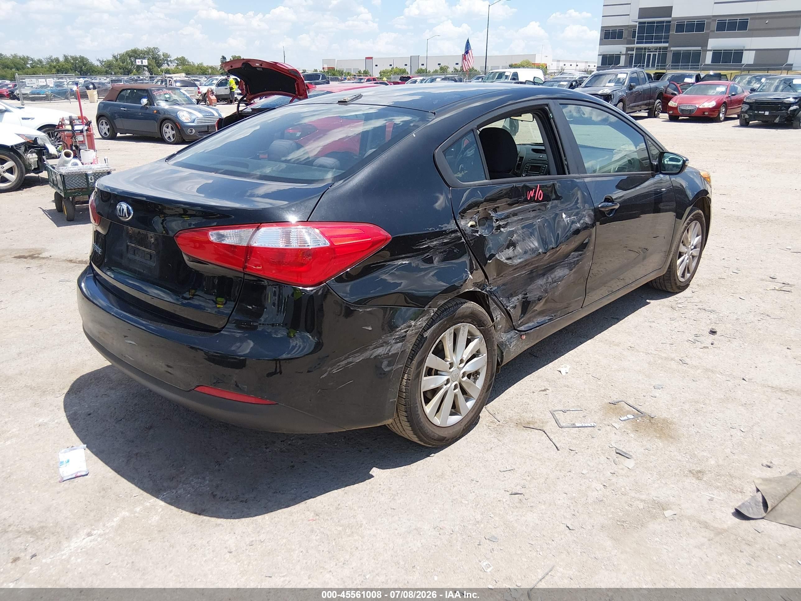 2014 Kia Forte Lx Black vin: KNAFX4A63E5184339