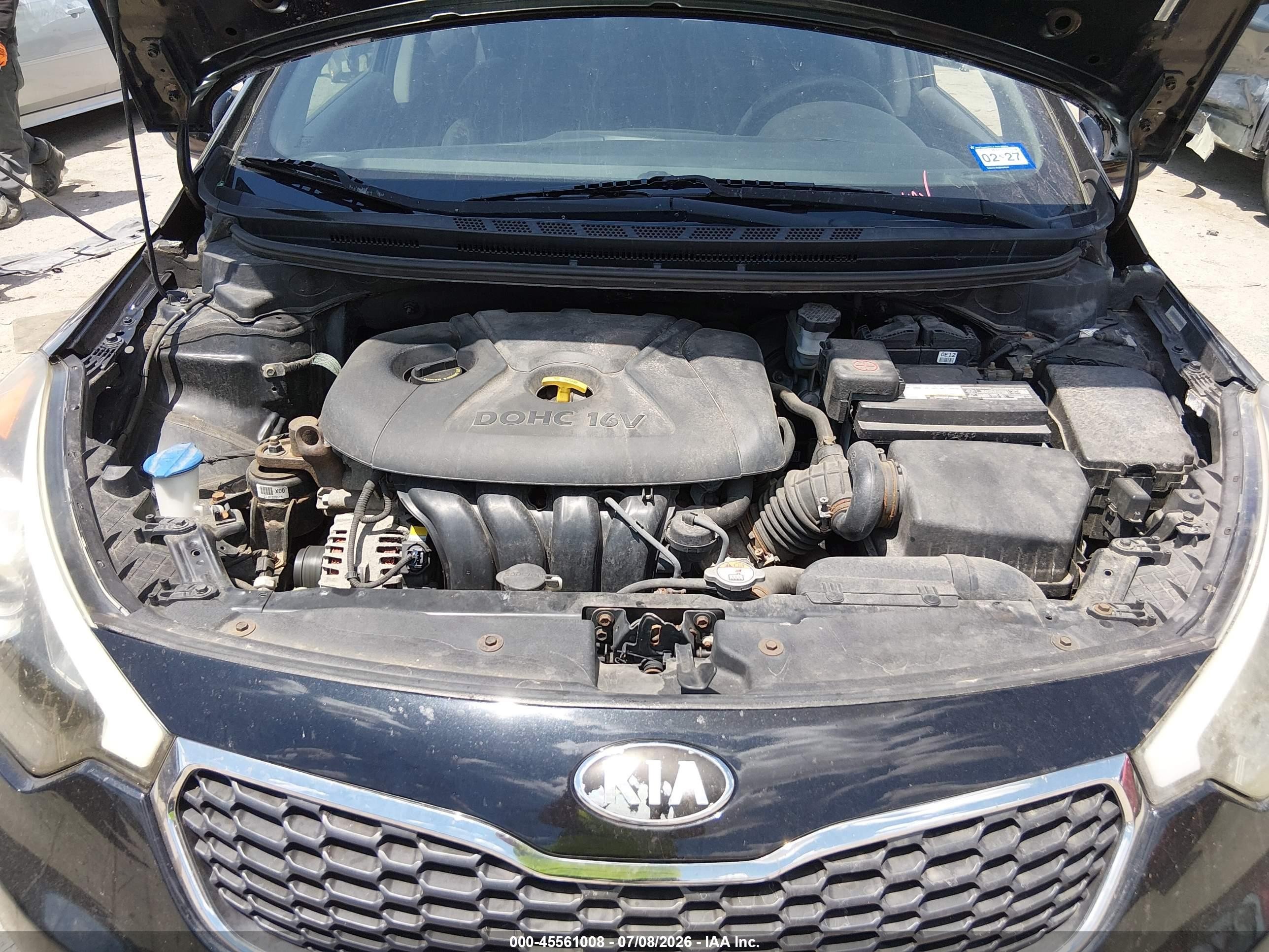 2014 Kia Forte Lx Black vin: KNAFX4A63E5184339