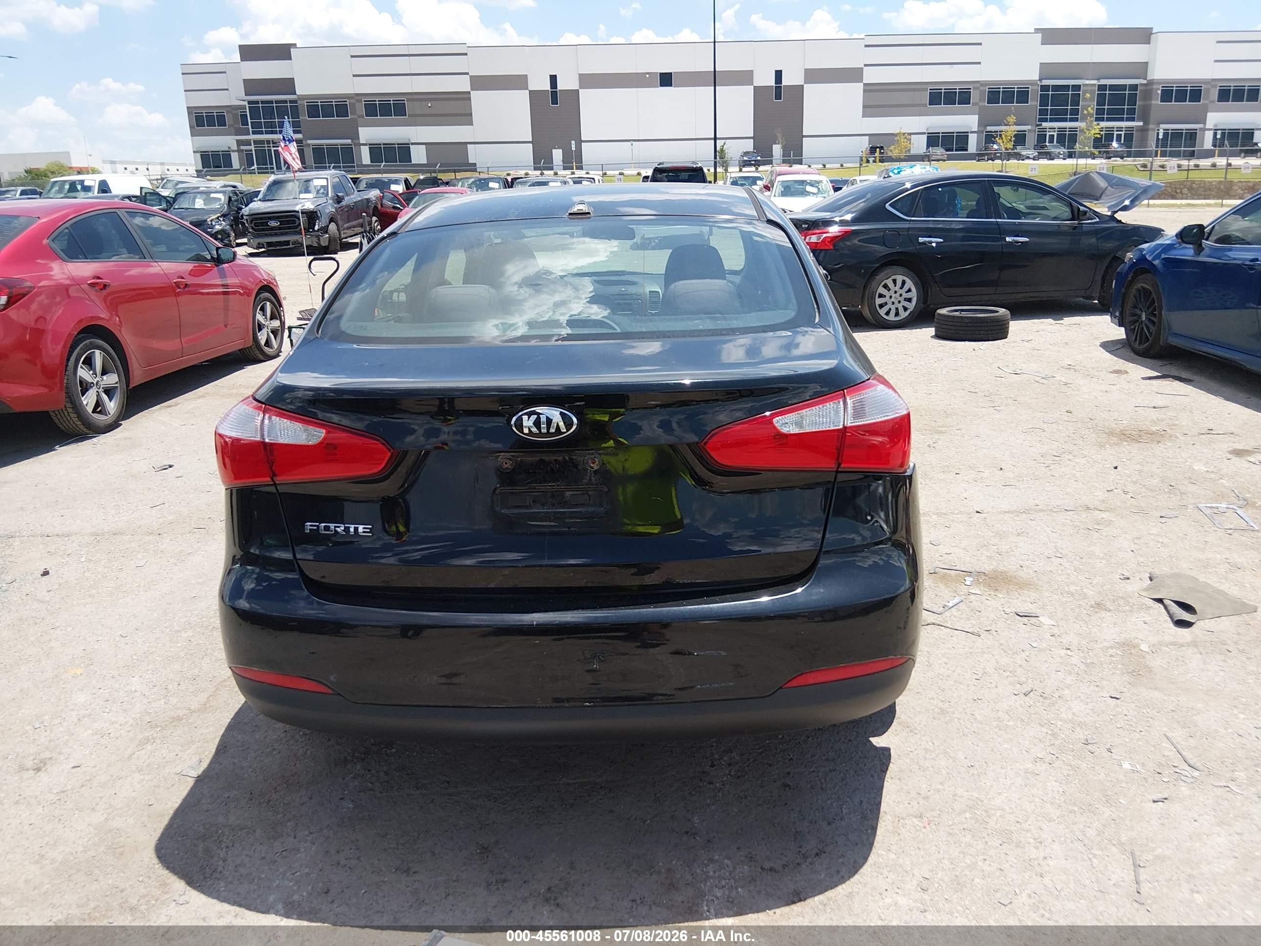 2014 Kia Forte Lx Black vin: KNAFX4A63E5184339