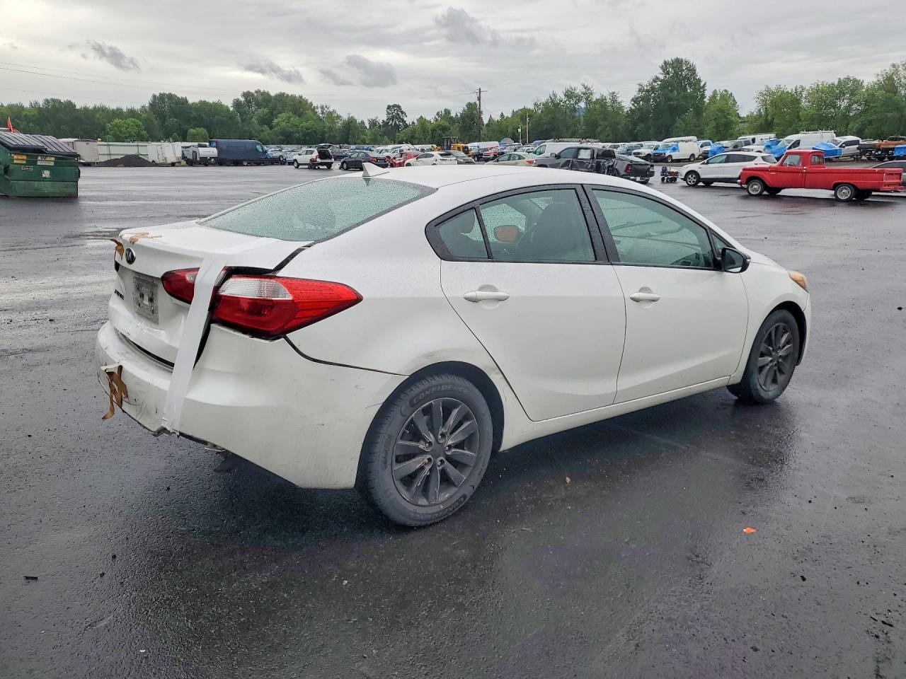 2014 Kia Forte Lx Белый vin: KNAFX4A63E5191632